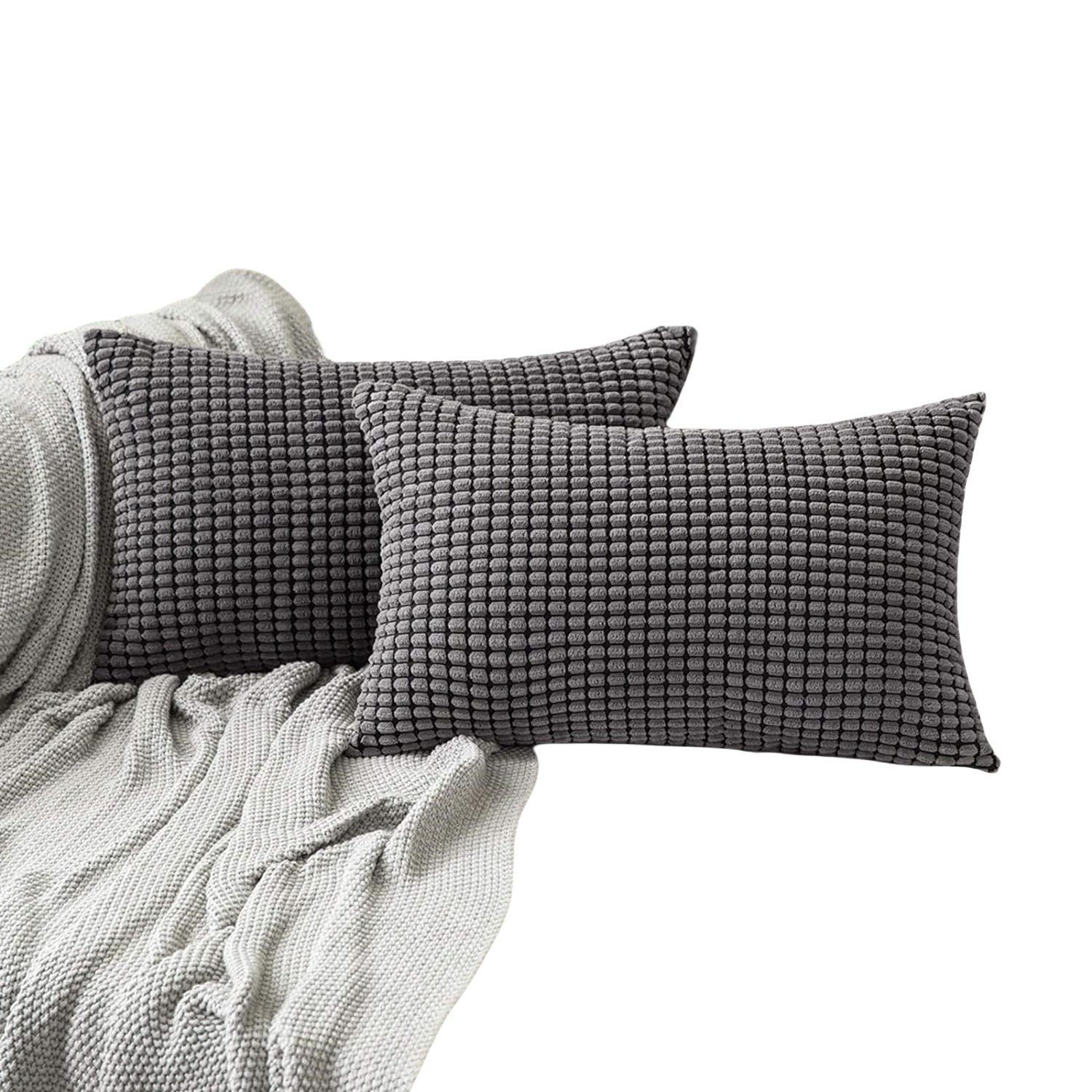 Kaket Kissenhülle 2 Stück, Quadratisch, für Wohnzimmer Schlafzimmer Bett So günstig online kaufen