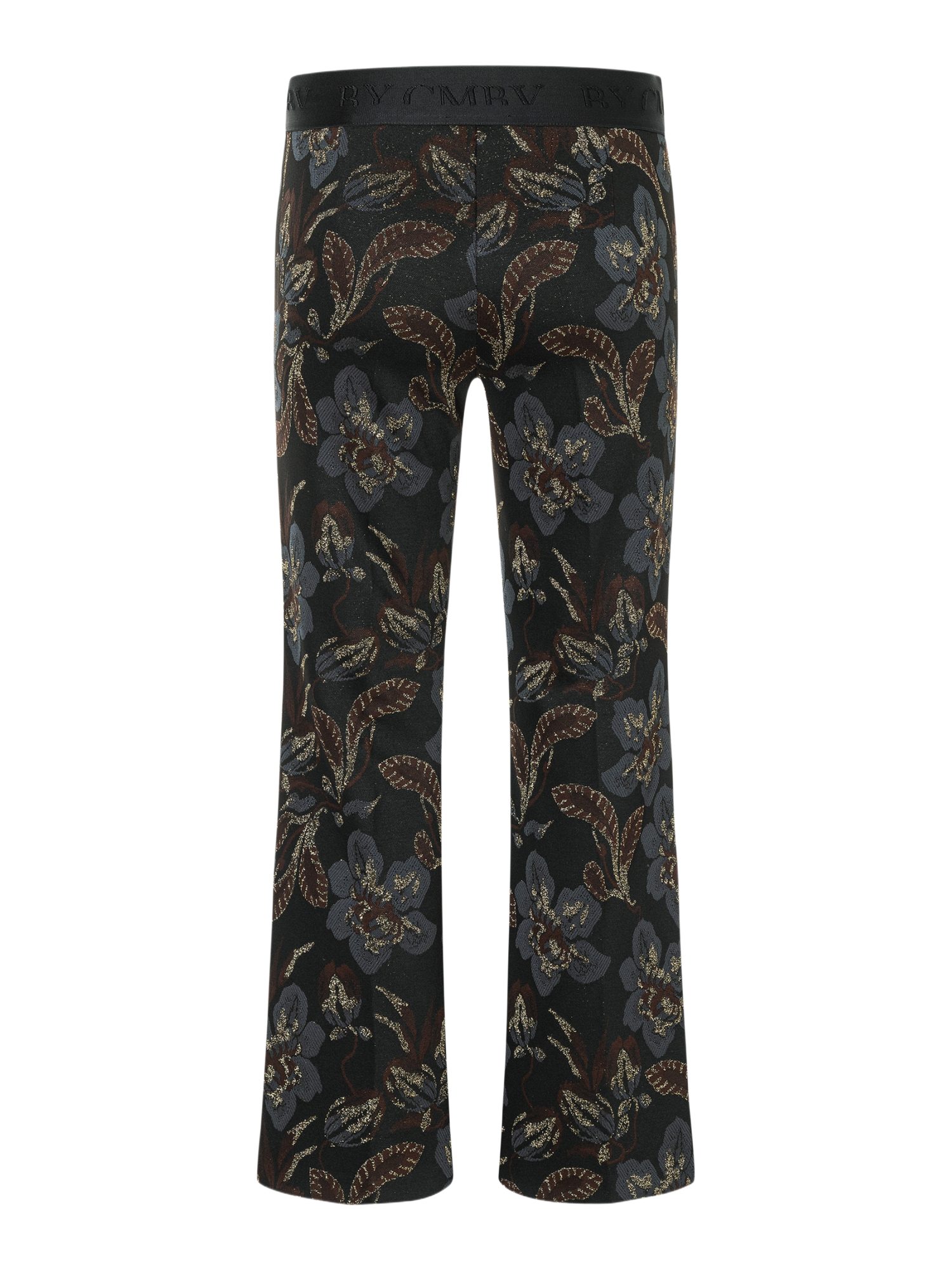 Cambio Stoffhose schwarz, Freizeit, Viskose, Allover-Print, Regular Fit, Mittel