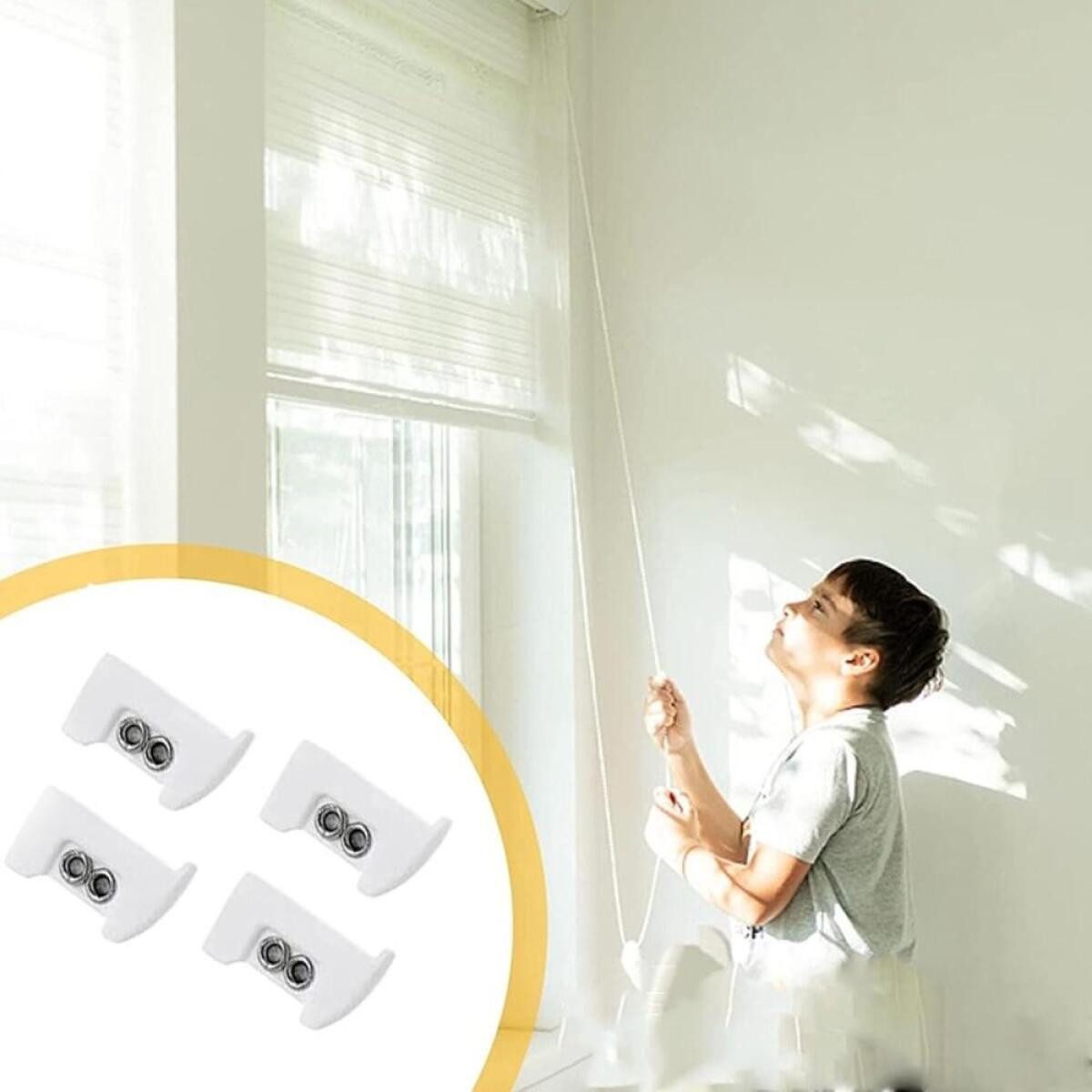 FELIXLEO Plissee Plissee Ersatzteile Set Klemmträger Zubehör ohne Bohren – Bild 4 von 5