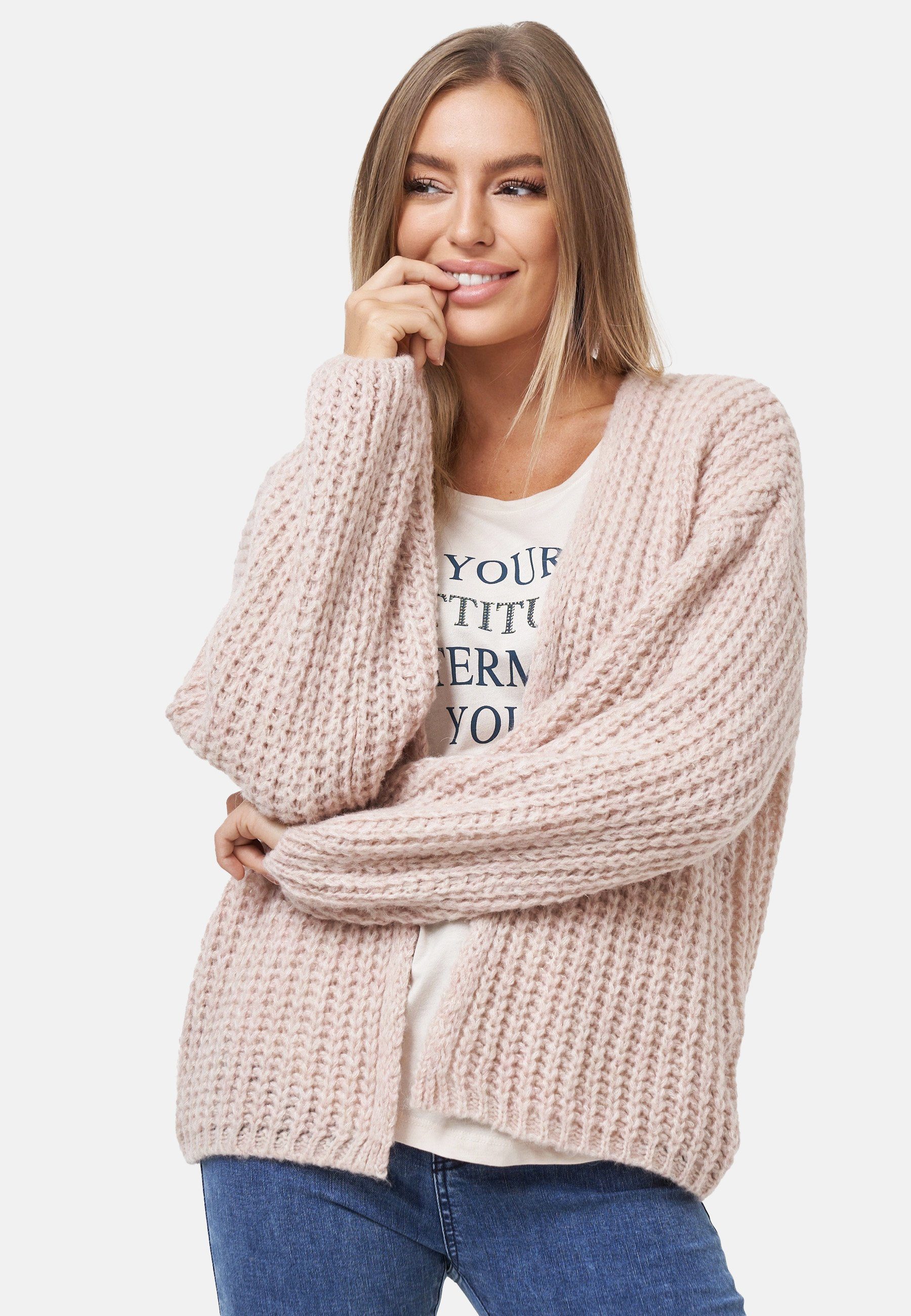 Decay Strickjacke mit modischem Grobstrick-Muster