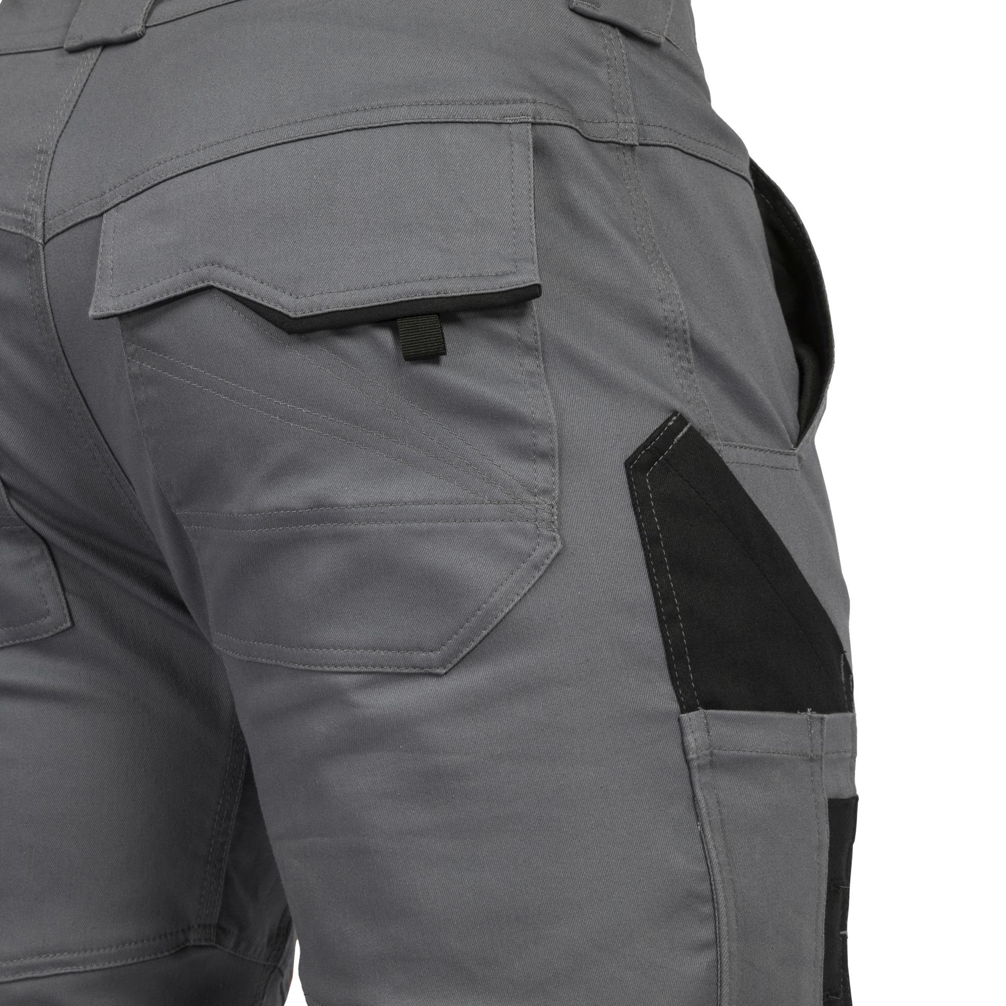 Leibwächter Arbeitsshorts Damen Flex-Line Arbeitsshort mit Reflektoren und femininer Passform (Arbeitskleidung für Handwerk, Garten oder Freizeit, mit Cargotasche) Kurze Stretch Cargoshorts mit elastischem Bund
