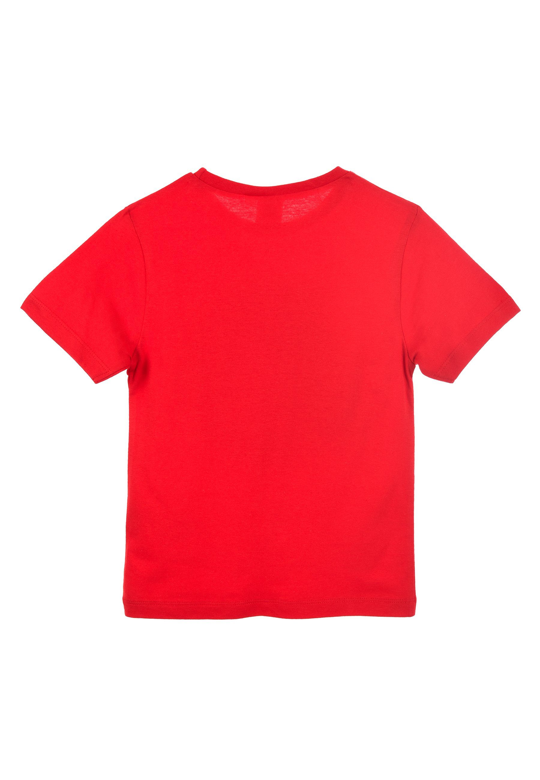 Kinder T-Shirt Jungen Disney Mouse T-Shirt Kurzarm-Shirt Mickey Rot