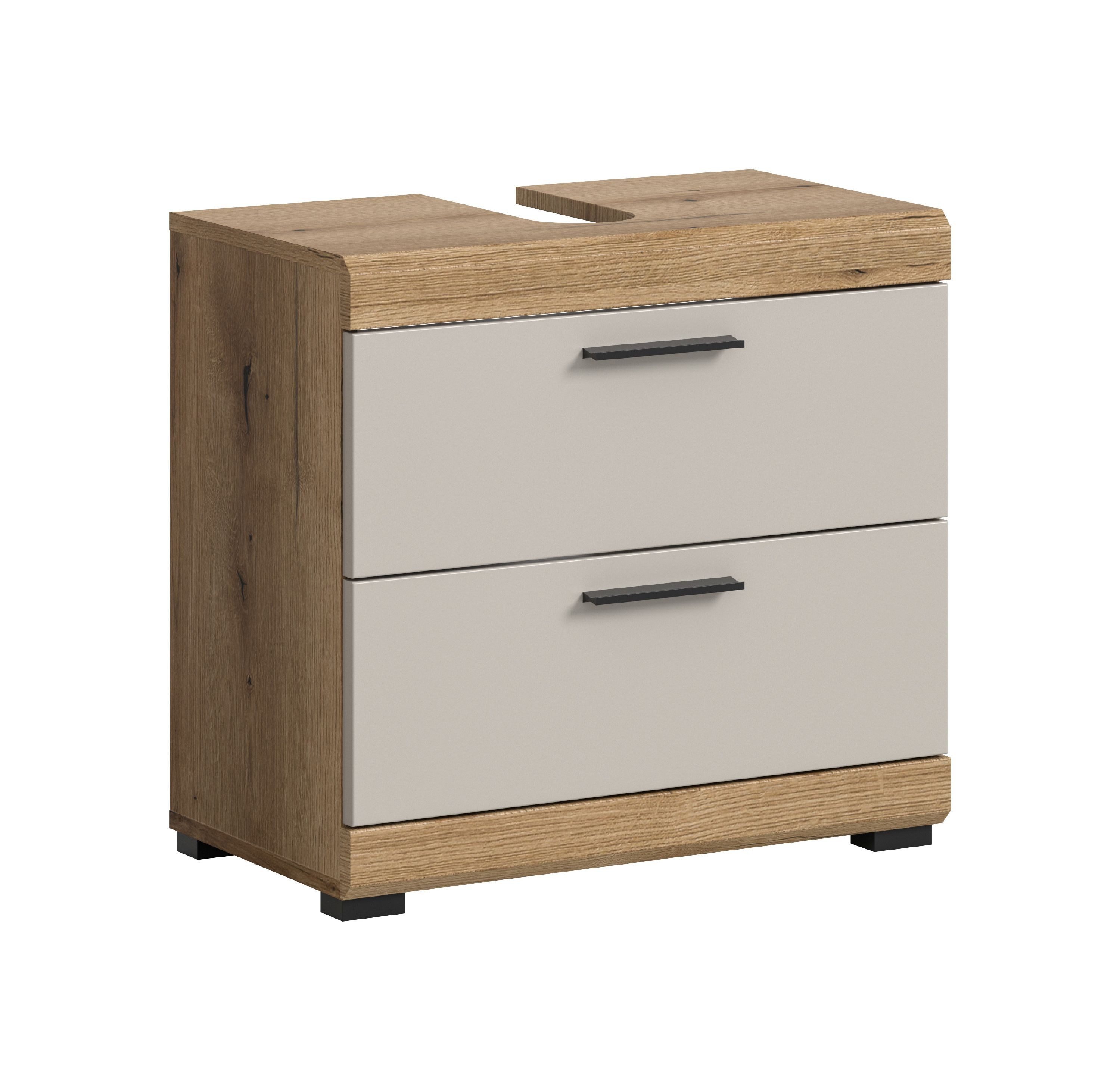 xonox.home Waschbeckenunterschrank Scout Evoak Oak Nachbildung Melamin beschichtet modern 60x56x34 cm