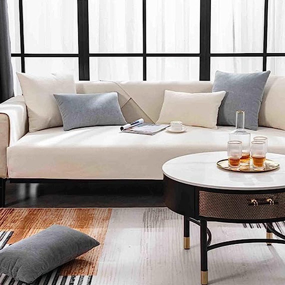 Minicloss Sofaschoner Sofahussen,Anti-rutsch Sofa Überwurfdecke, Sofa Überzug, Sofabezug, Couchschoner, Überwurfdecken für Sofa, Hund Katze Sofa Überwurf