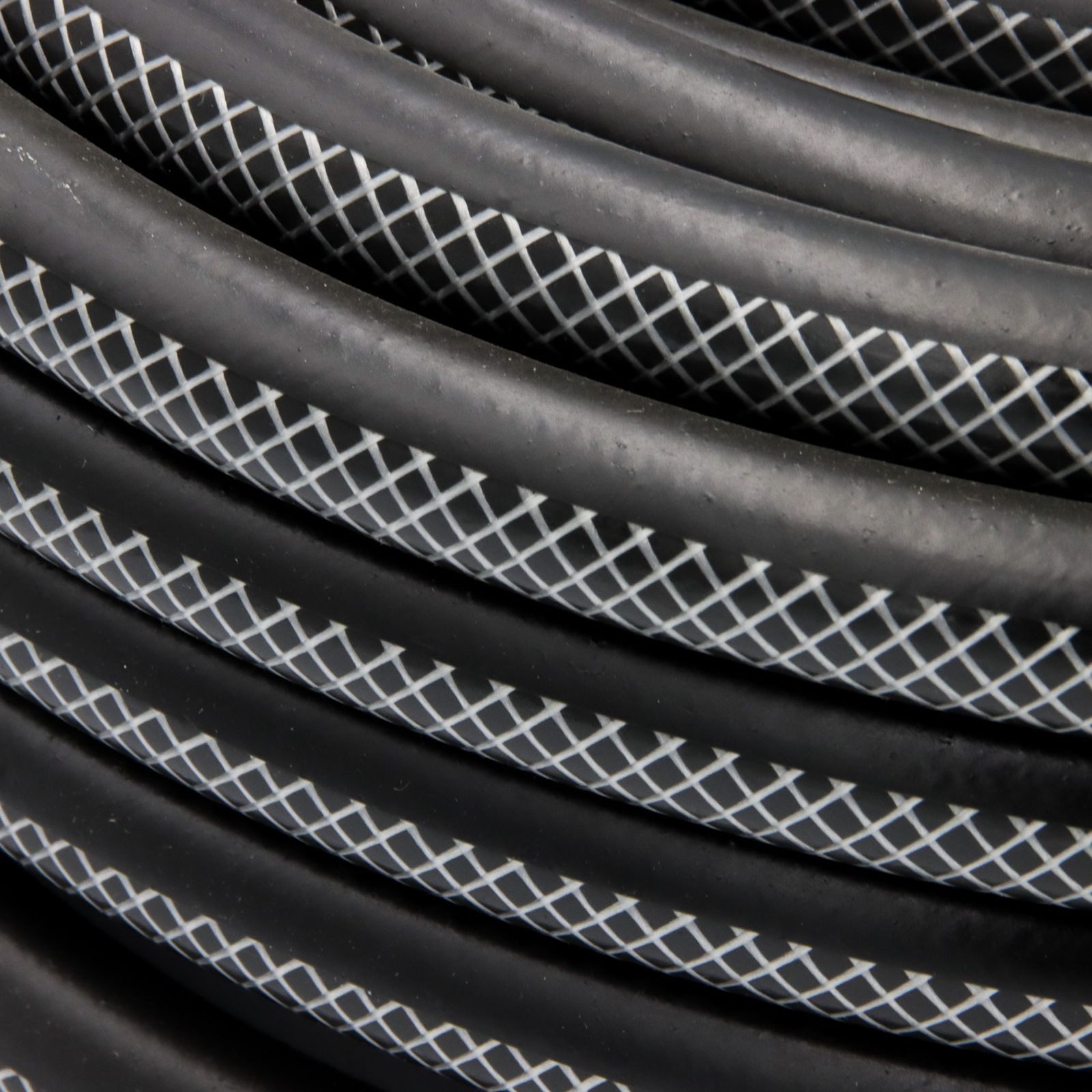 Rehau Gartenschlauch Gartenschlauch Schwarz 1/2 Zoll 25 m mit Armaturen knick und drehfest