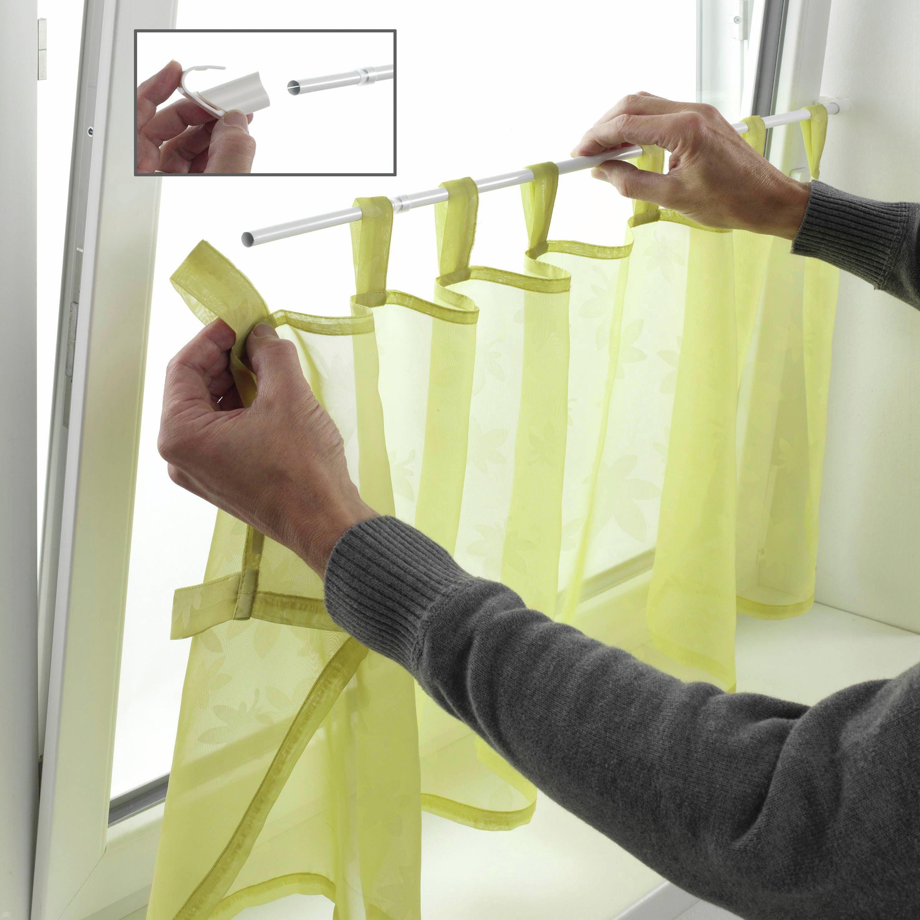 GARDINIA Scheibenstange Spannvitrage, Ø 9 mm, 1-läufig, ausziehbar, ohne Bo günstig online kaufen