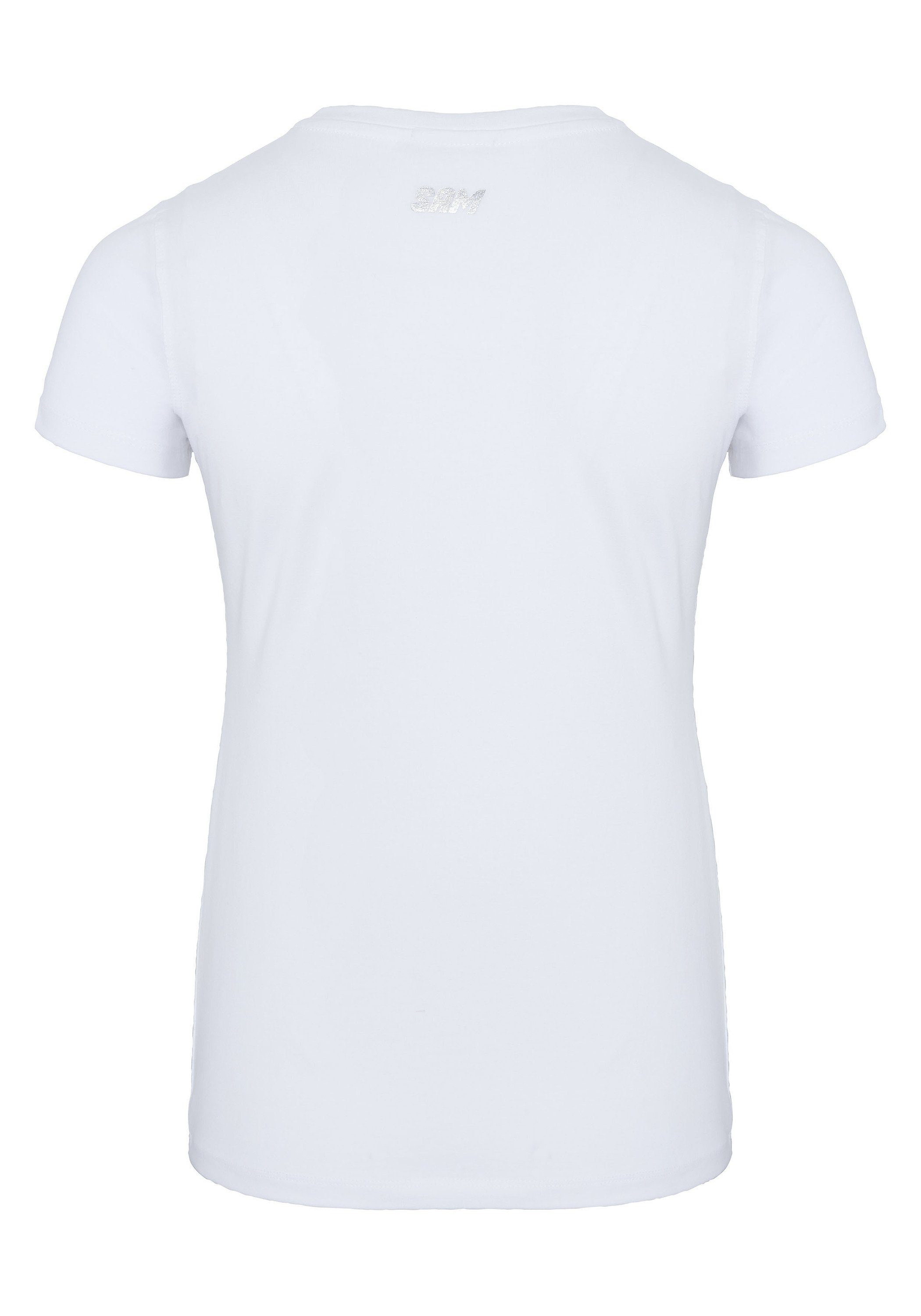 Uncle Totenkopf Print-Shirt Bright Sam mit 11-0601 White Print