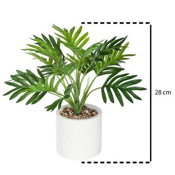 Kunstpflanze Kunstpalme ETNIK Zimmerpflanze, Atmosphera Créateur d'intérieur, Höhe 28.5 cm