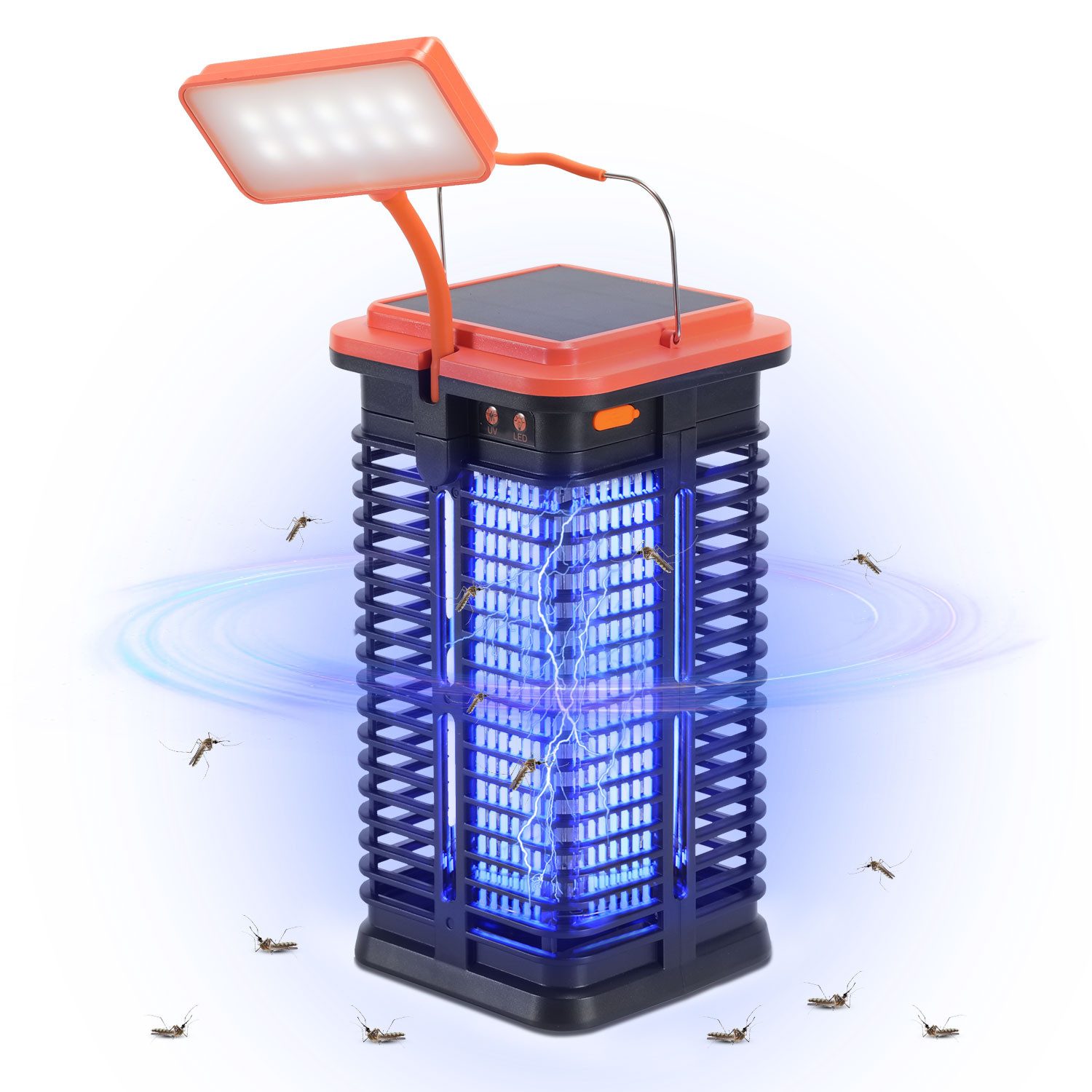 Clanmacy Insektenvernichter Solar Insektenvernichter Mückenlampe Lampe günstig online kaufen