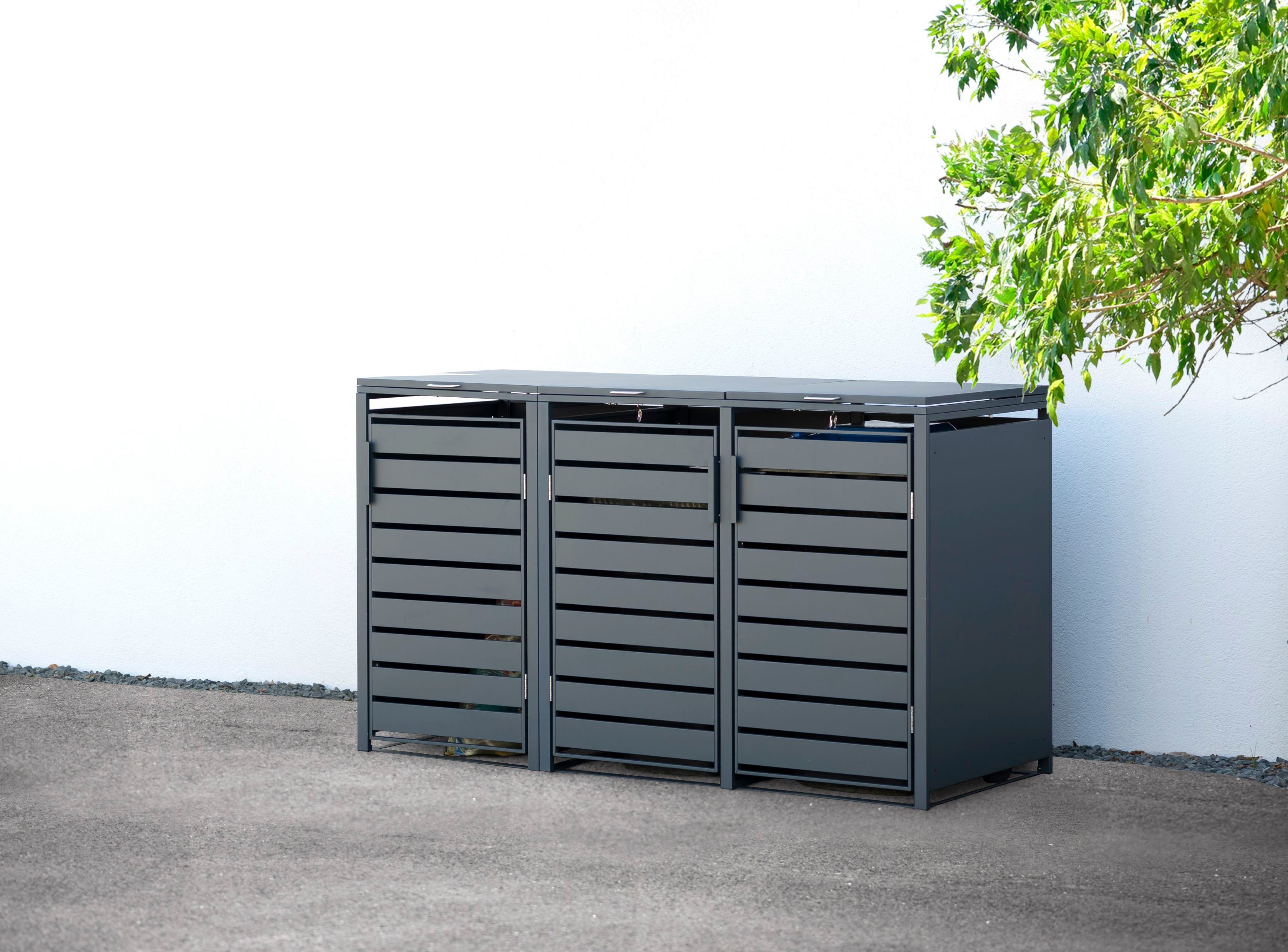 WESTMANN Mülltonnenbox Kubus, Platz für 3x240 L Mülltonnen