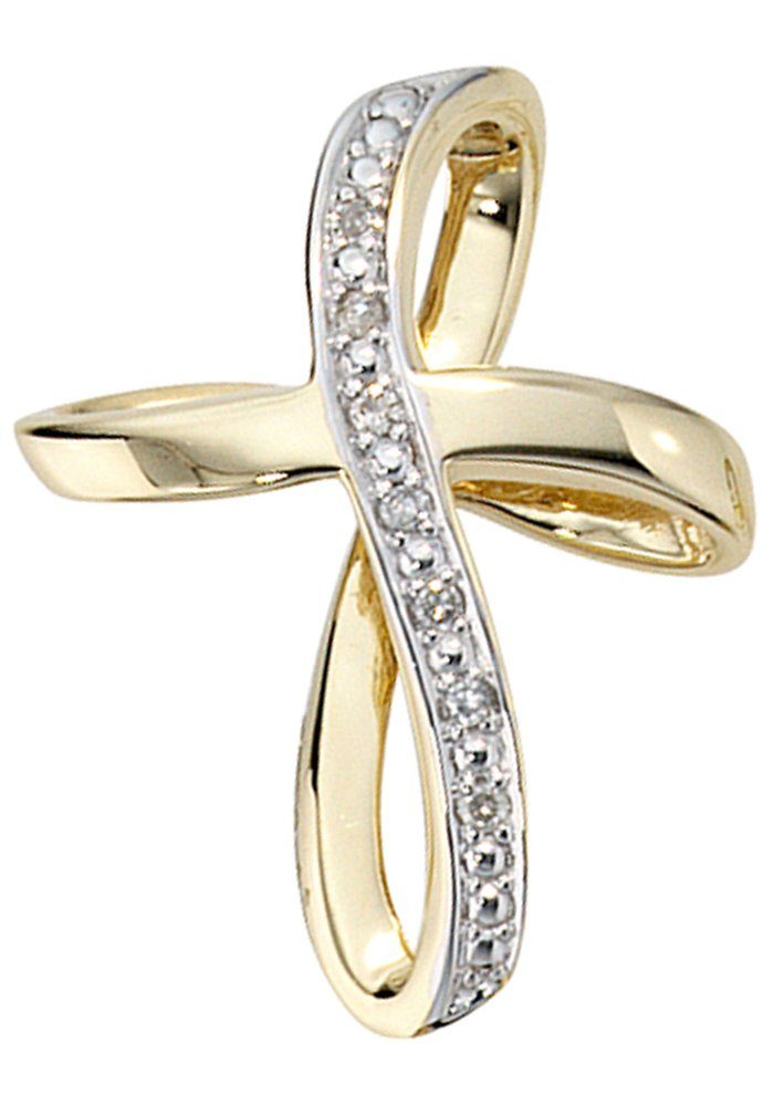 JOBO Kreuzanhänger Anhänger Kreuz, 585...