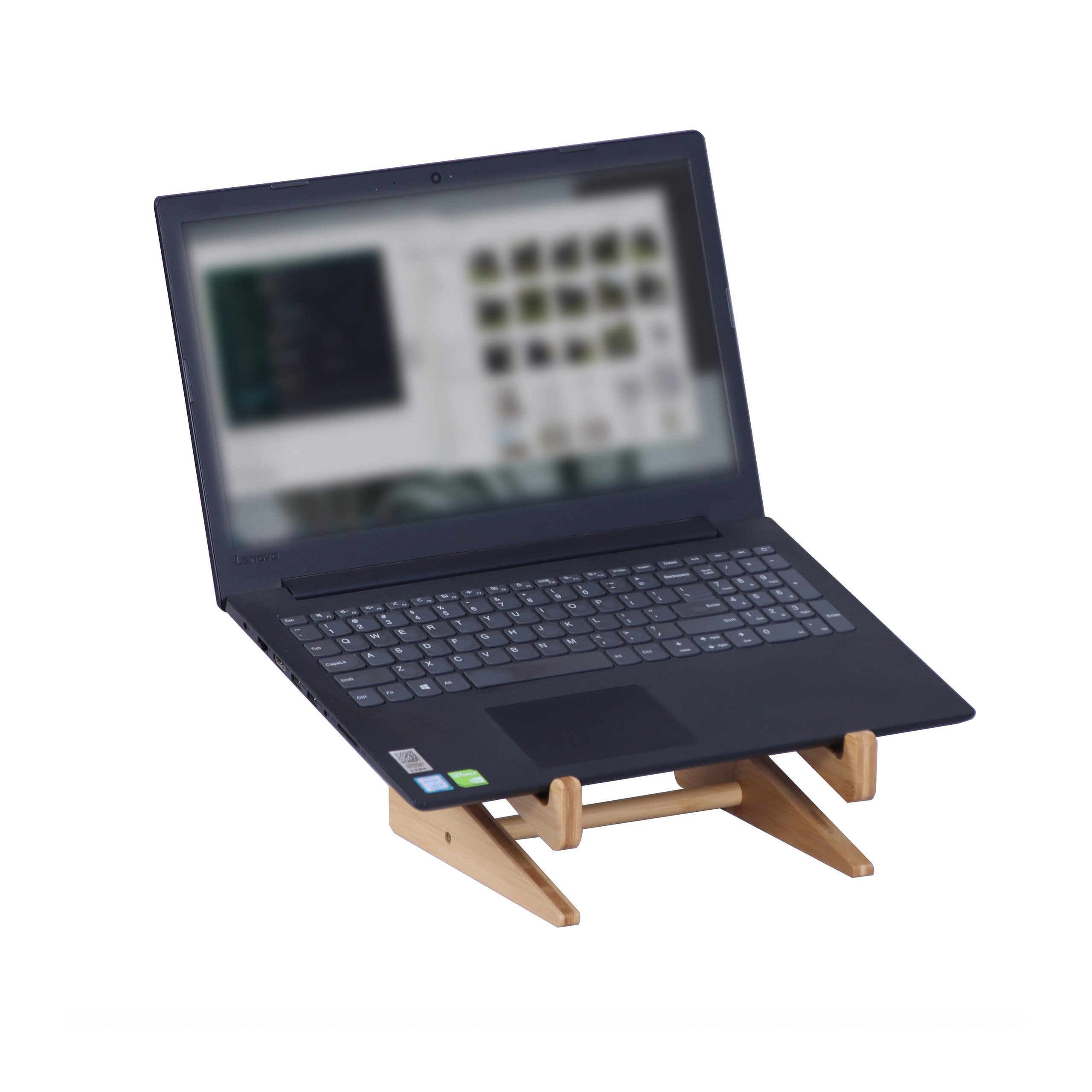 relaxdays Laptop-Ständer Bambus Laptop-Ständer für 10–15 Zoll, (natur)