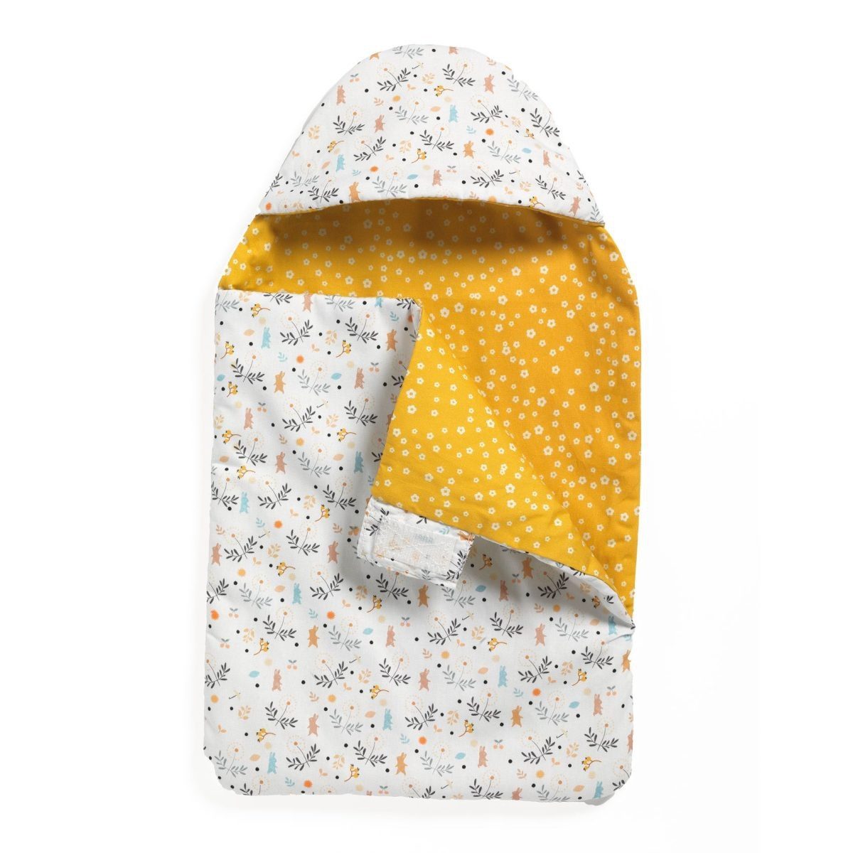 Puppen Schlafsack Pomea Schlafsack für Puppen mit Klettverschluss aus Baumwolle