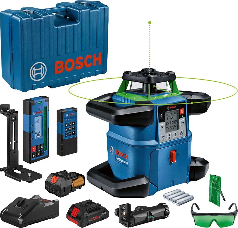 Bosch Professional Rotationslaser GRL 650 CHVG, für raue Bedingungen und sehr gute Sichtbarkeit