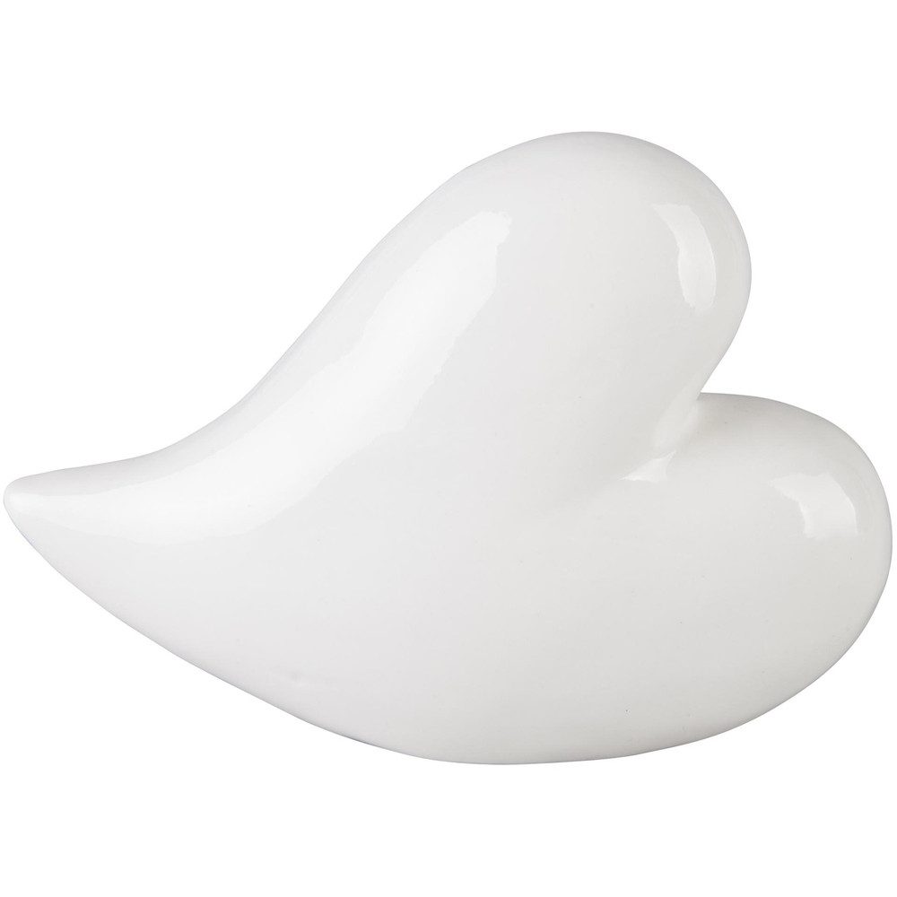 MICA Dekofigur Dekoherz - aus Keramik - 18 x 6,5 x 12,5 - in weiß günstig online kaufen