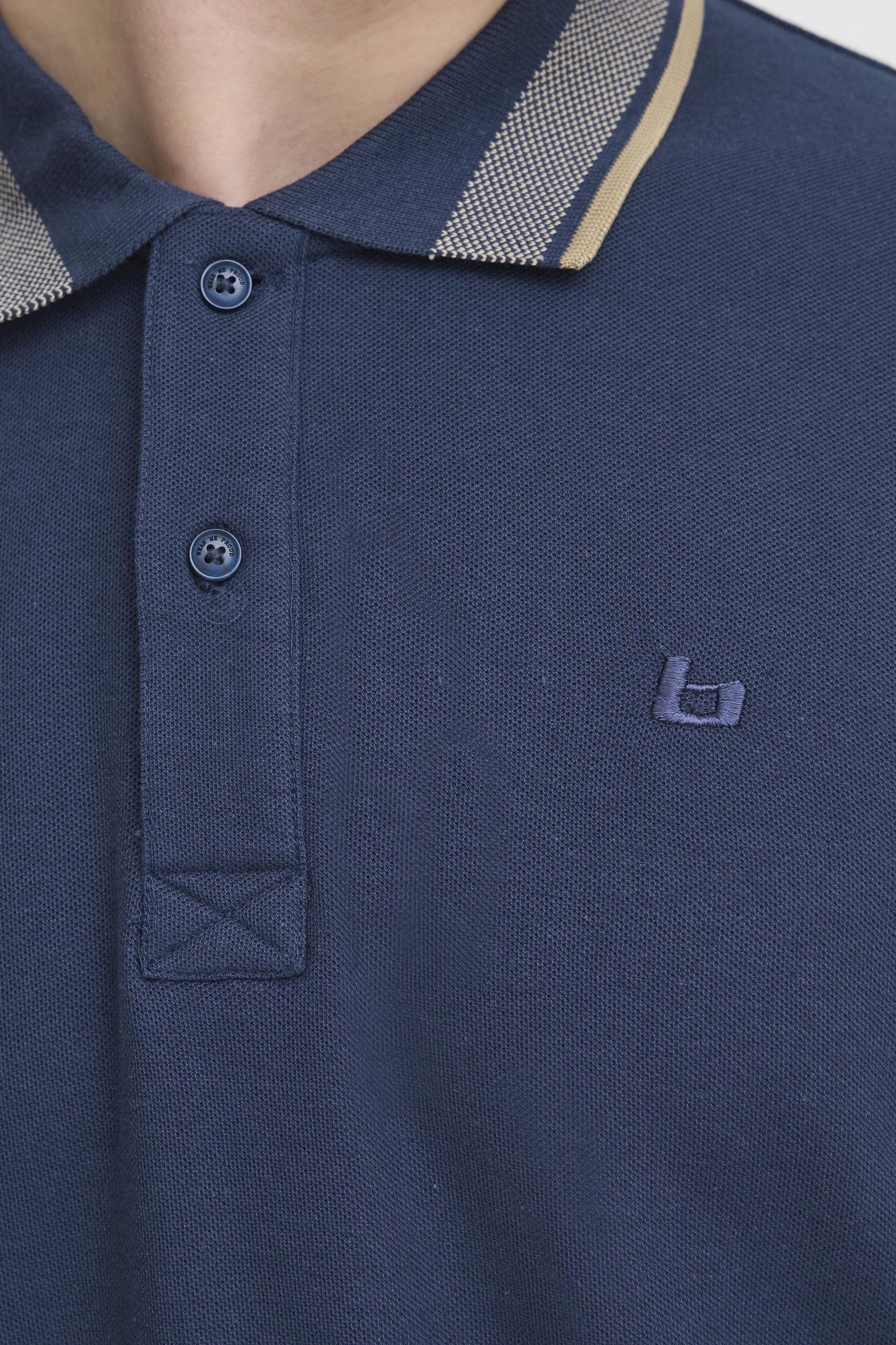 Blend Poloshirt BHElmo (1-tlg) Klassisches Poloshirt mit Stickerei