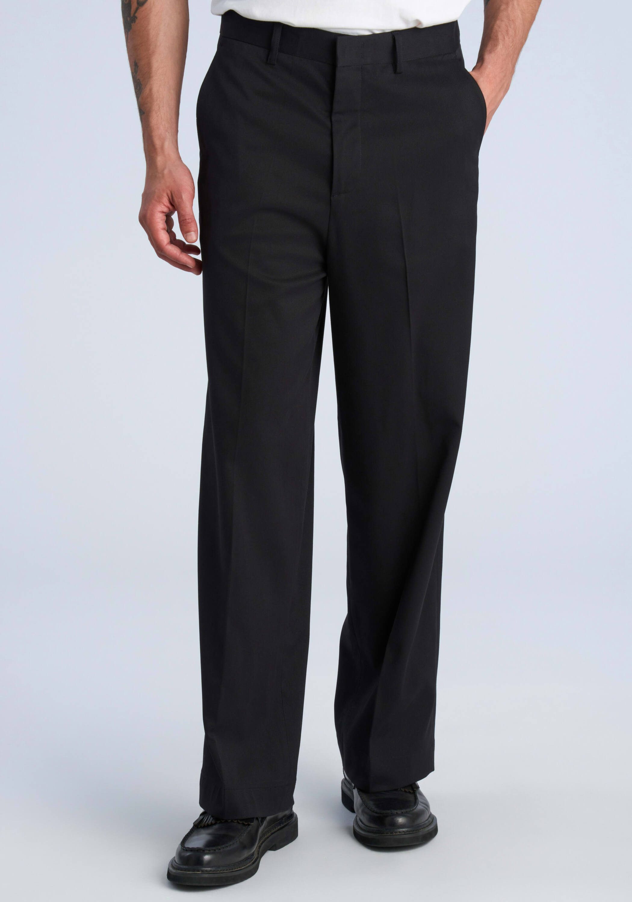 LINDBERGH Chinos Klassische Hose Wide Fit