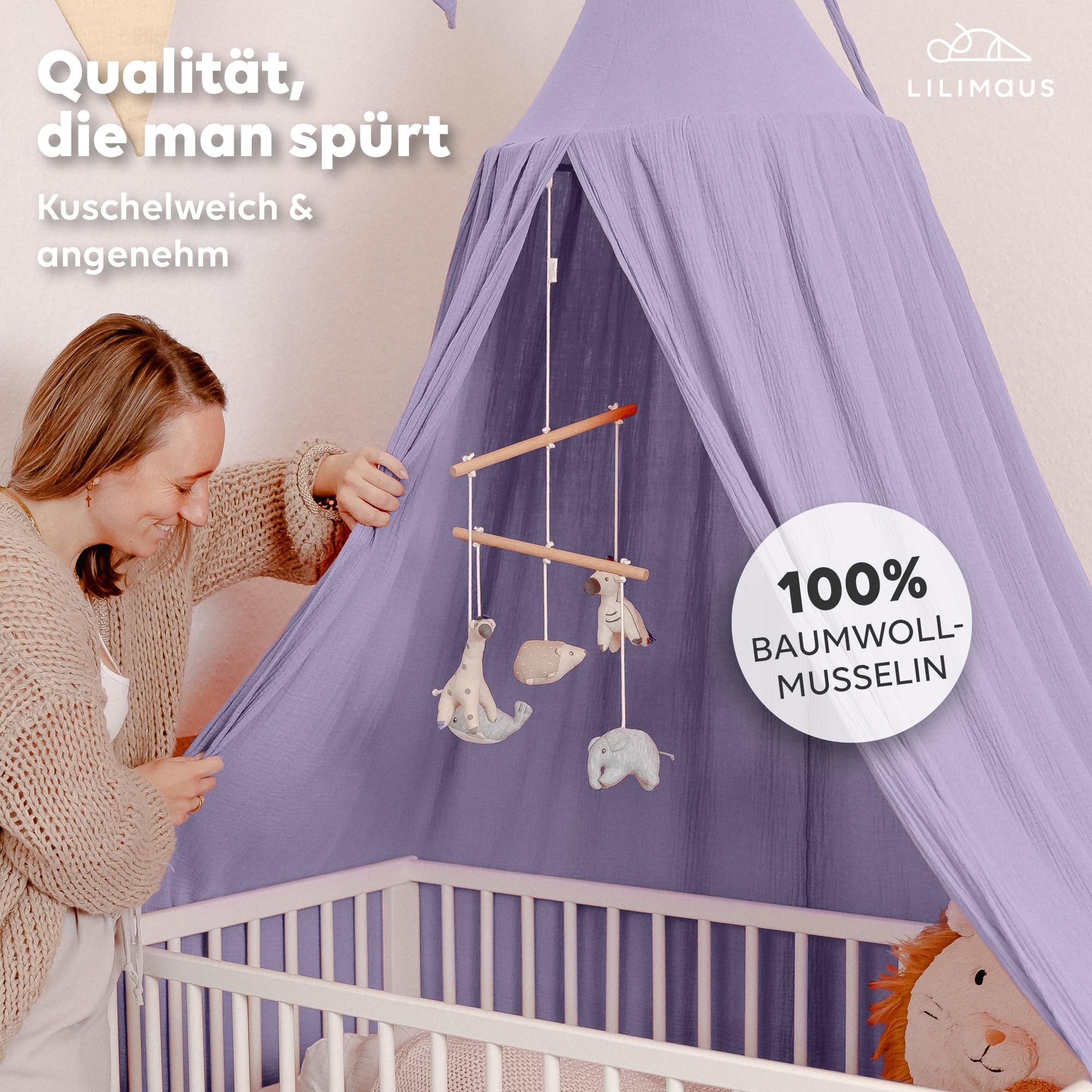 lilimaus Betthimmel Hochwertiger Baldachin Betthimmel für Baby- und Kinderb günstig online kaufen