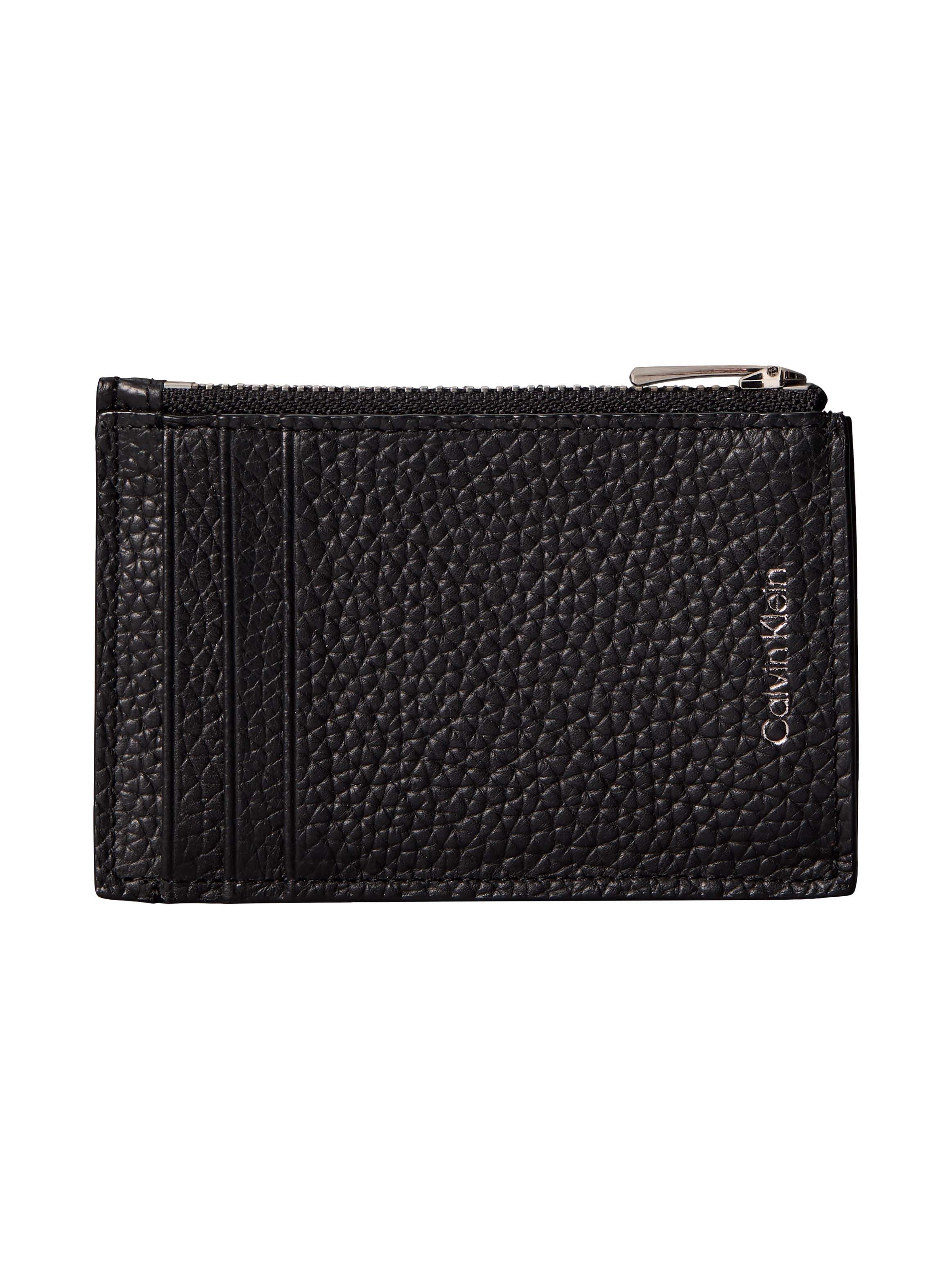 Calvin Klein Geldbörse FOIL EMBOSS N/S ZIP CARDHOLDER, Unisex Geldbeutel, Portemonnaie mit Logoschriftzug