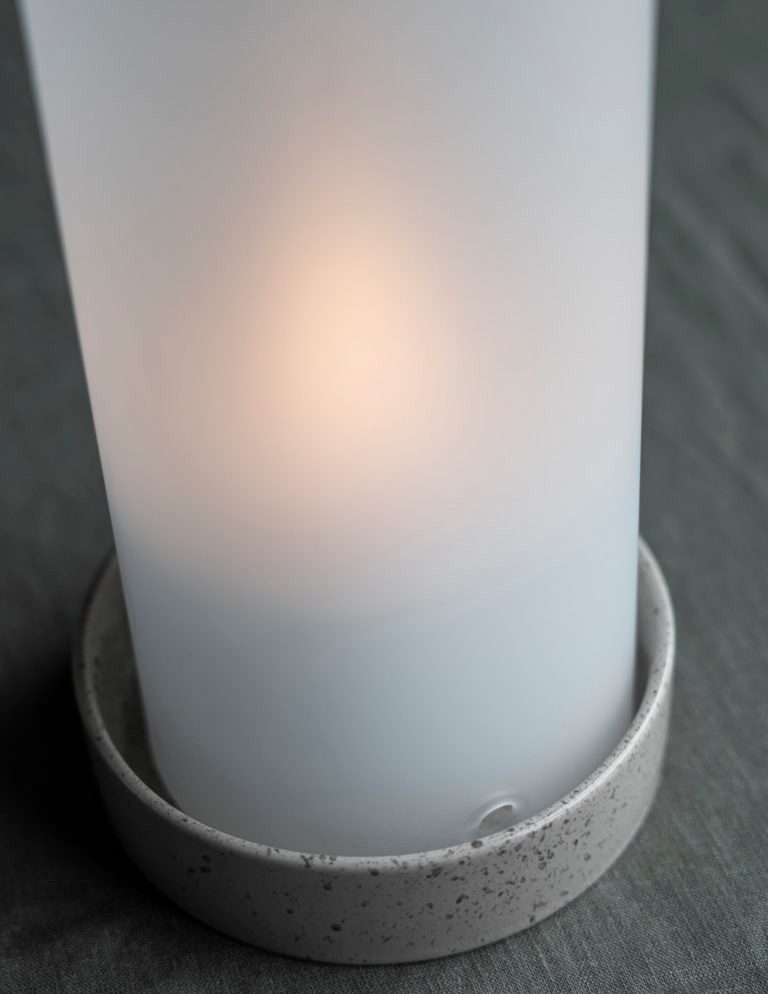 Storefactory Kerzenständer Glaszylinder STORM Milchglas, Ø 13 cm