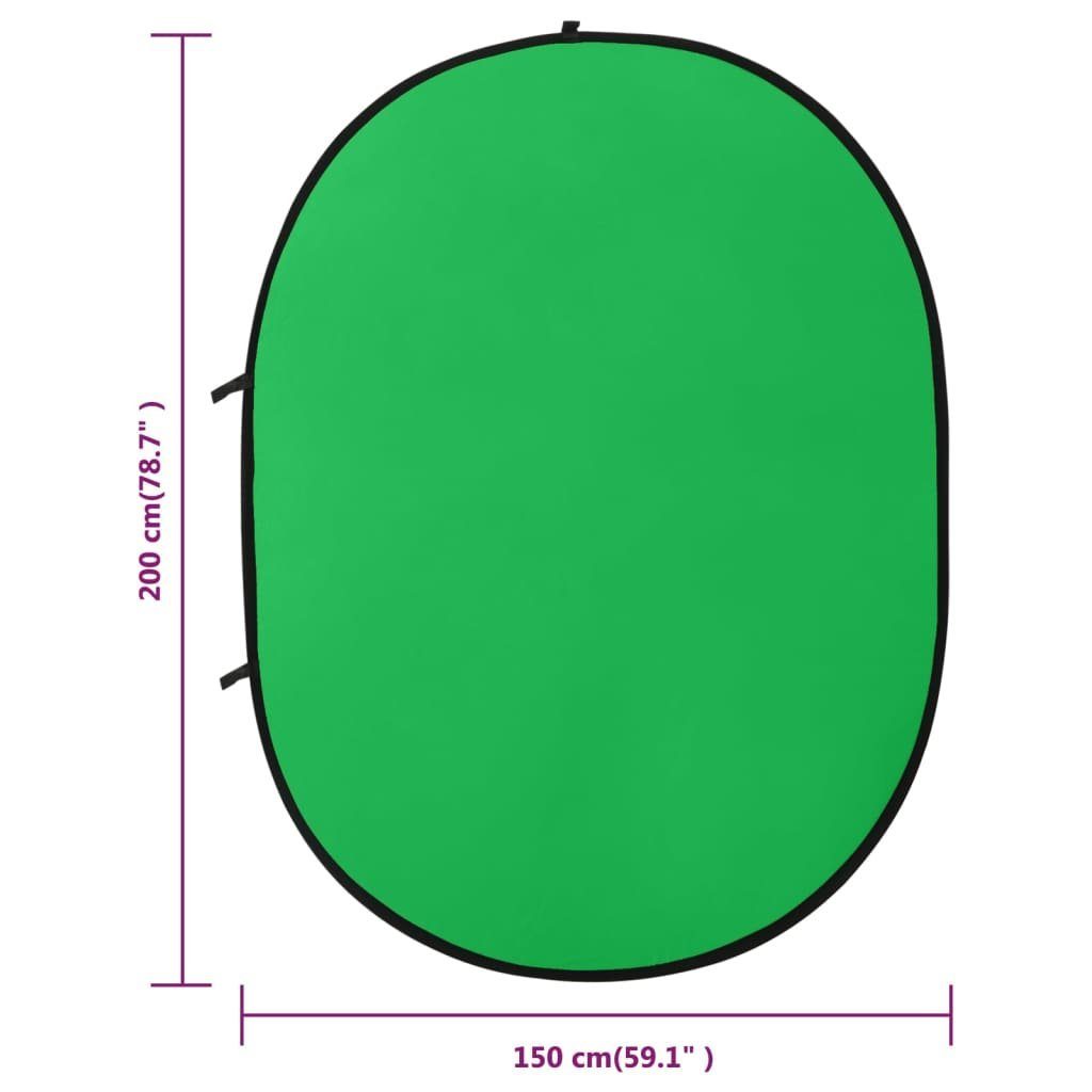 Grün und Grün 2-in-1 Fotohintergrund Foto-Hintergrund Blau Blau cm Oval 200x150 vidaXL