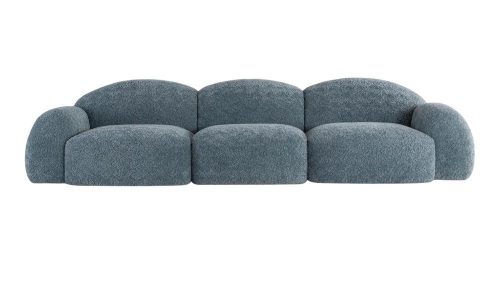JVmoebel Big-Sofa Graues Faltsofa von JVMoebel mit komprimierbarer Funktion