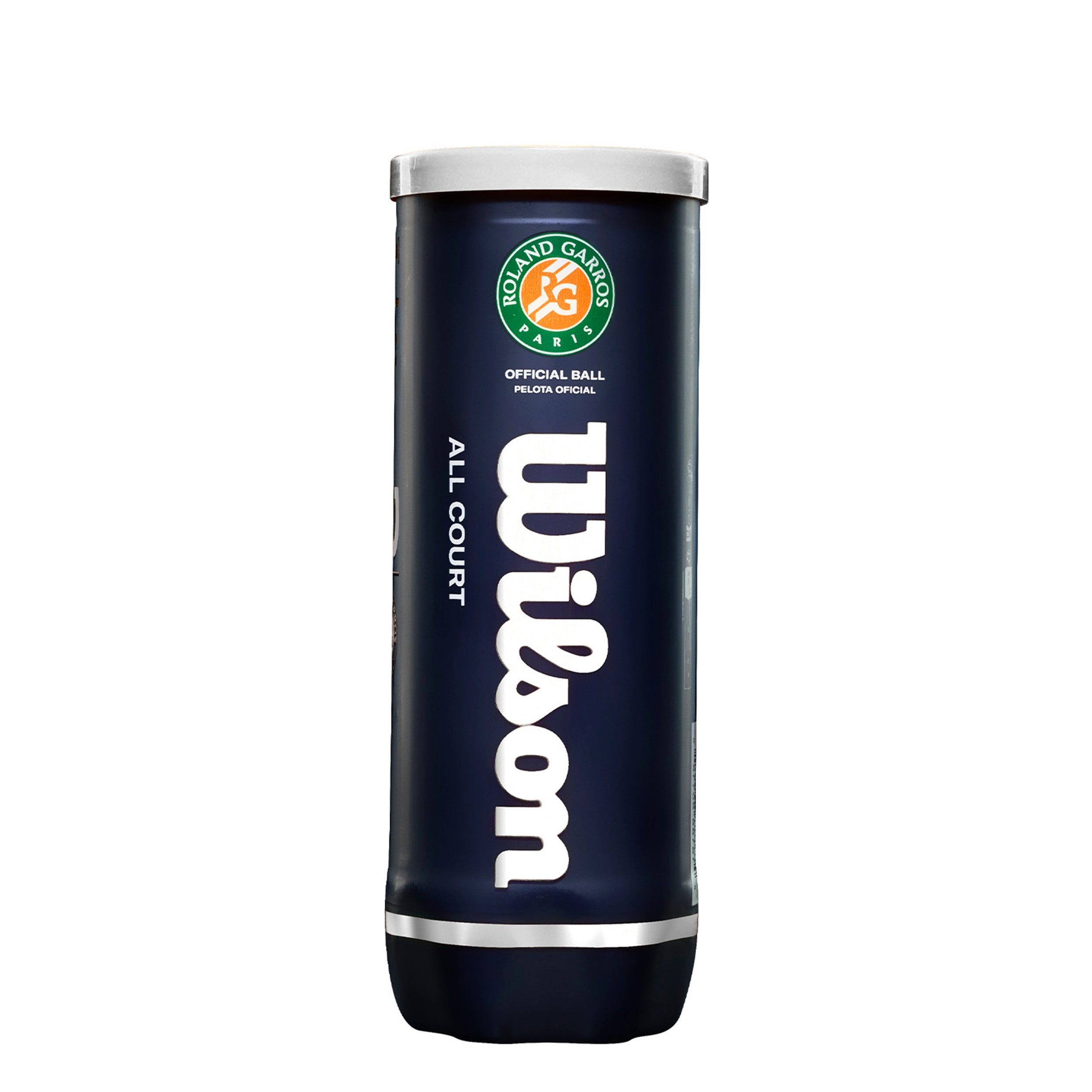 Wilson Tennisball Roland Garros All Court - 3 Tennisbälle - Innendruckball - (3er Dose)