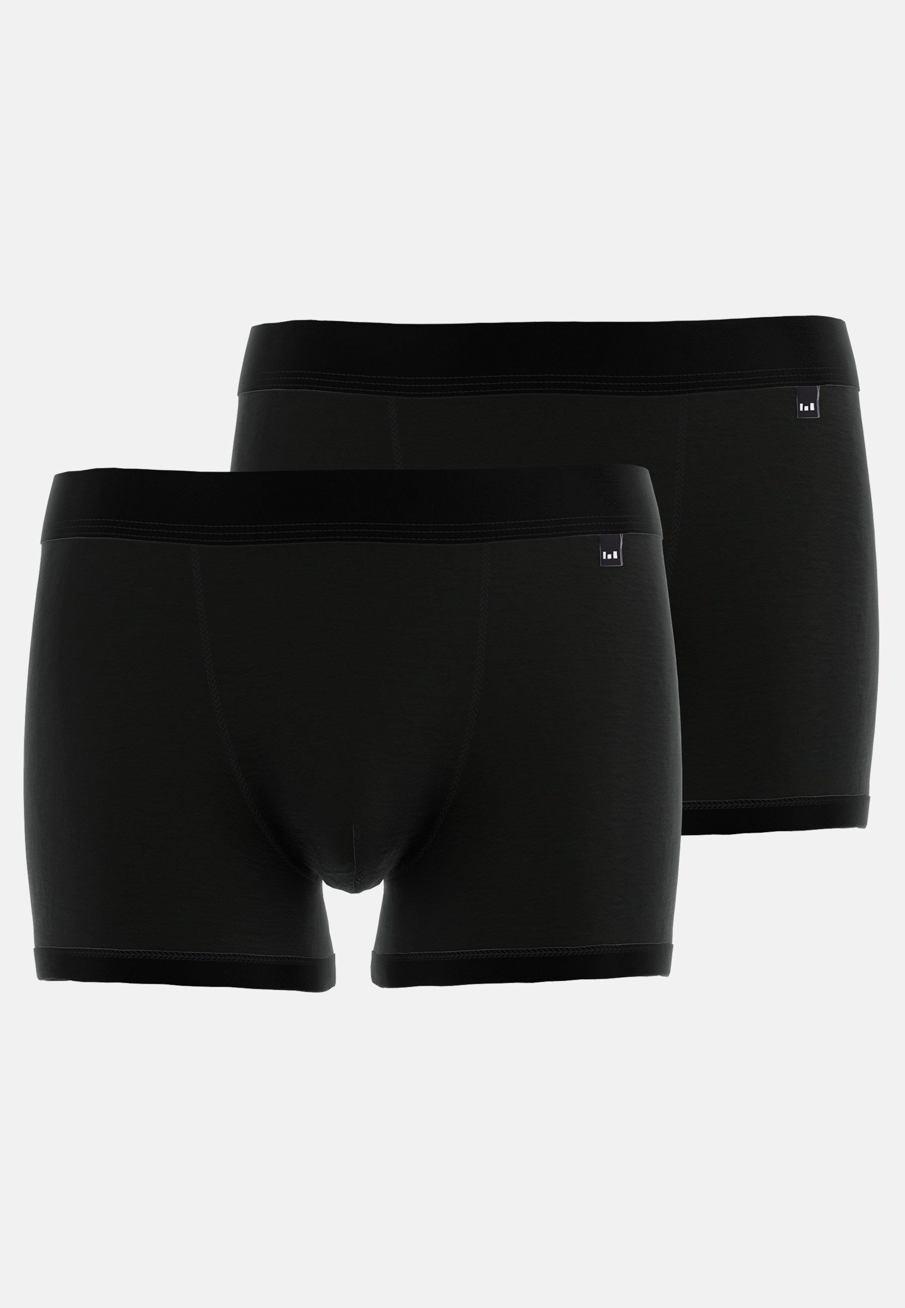 GÖTZBURG Boxershorts X-lastic (2er-Pack) basic, elastischer Bund, eng, weich, elastisch, Baumwollmix