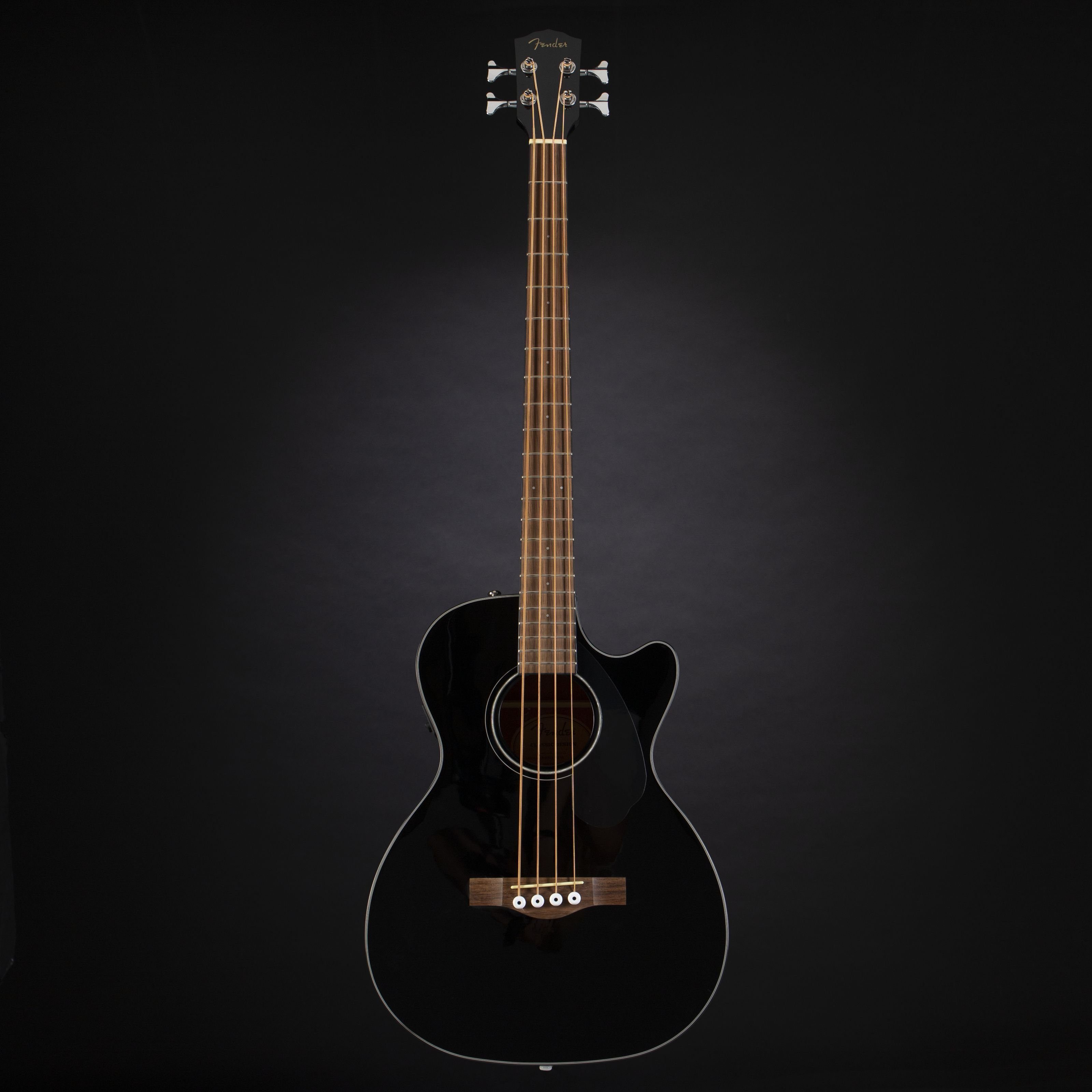 Fender Akustik-Bass, Akustik-Bässe, 4-Saiter Akustik-Bässe, CB-60SCE Black - Akustikbass