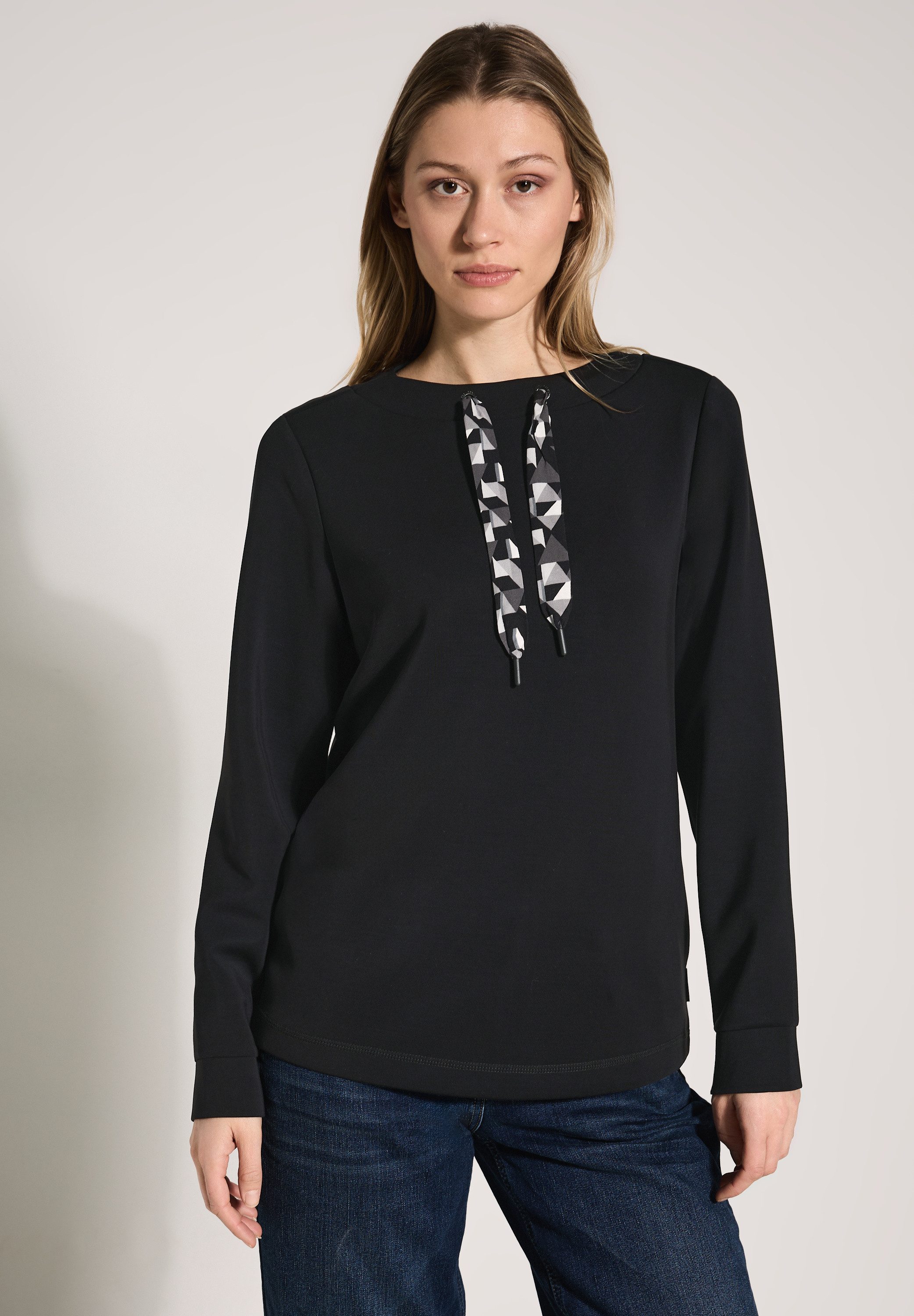 CECIL Sweatshirt mit Stehkragen
