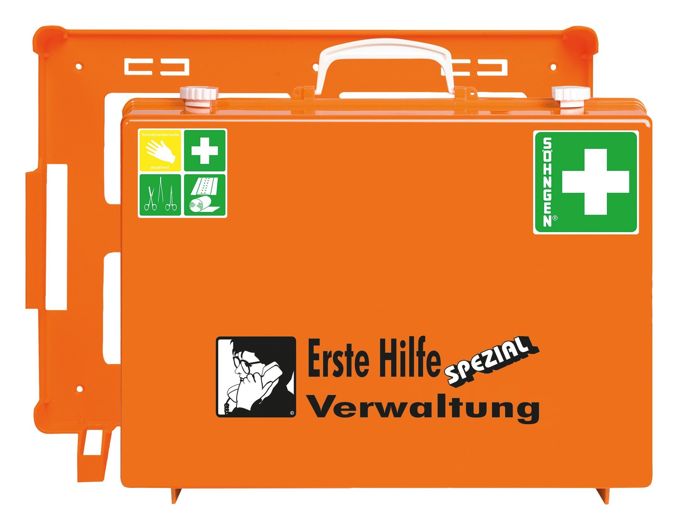 Söhngen 0301240 Erste-Hilfe-Koffer JOKER Norm 13157 260 x 170 x 170 Orange,  SÖHNGEN