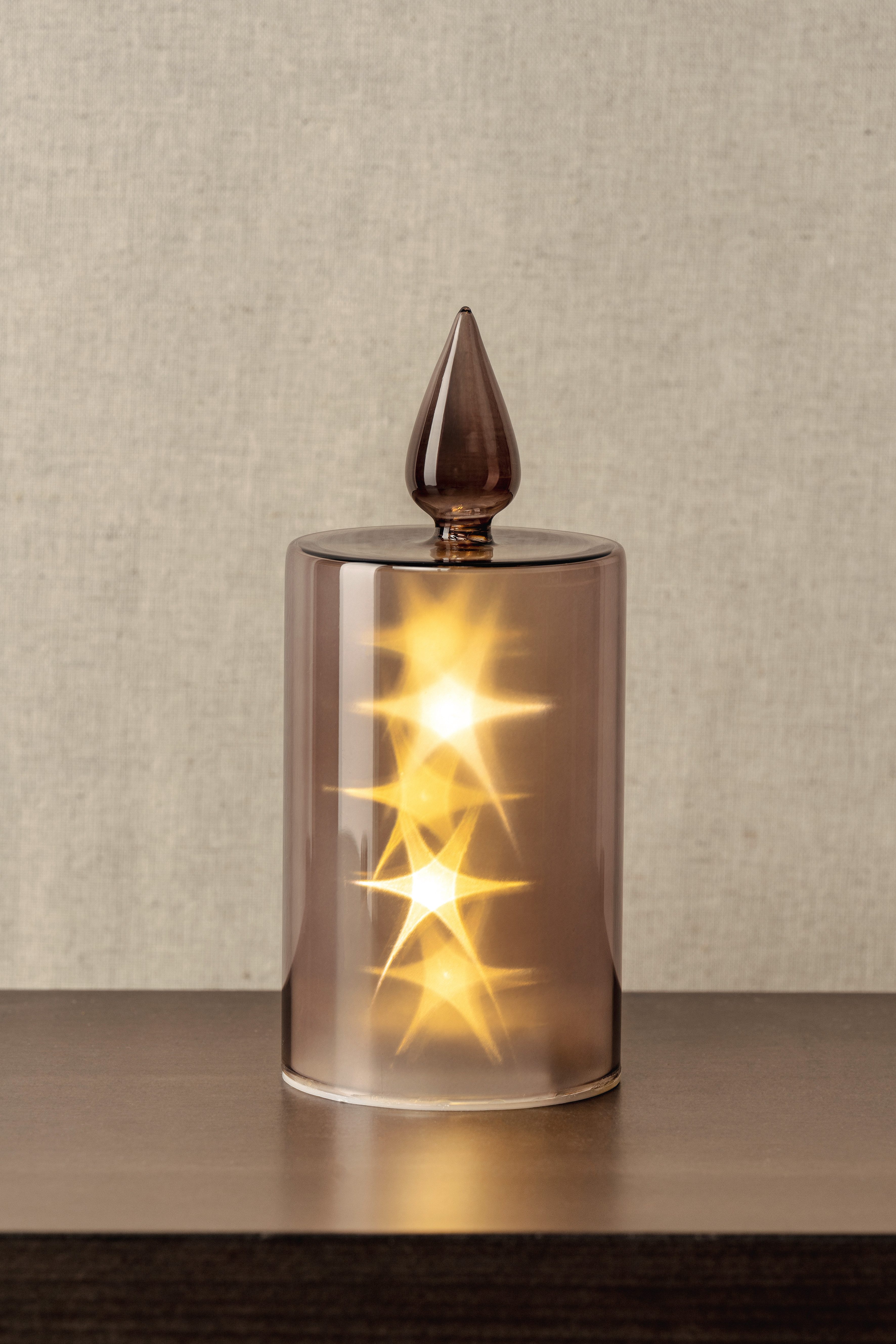 LEONARDO LED Dekolicht Capanna, Glaskerze mit edler Verspiegelung durch Lüs günstig online kaufen