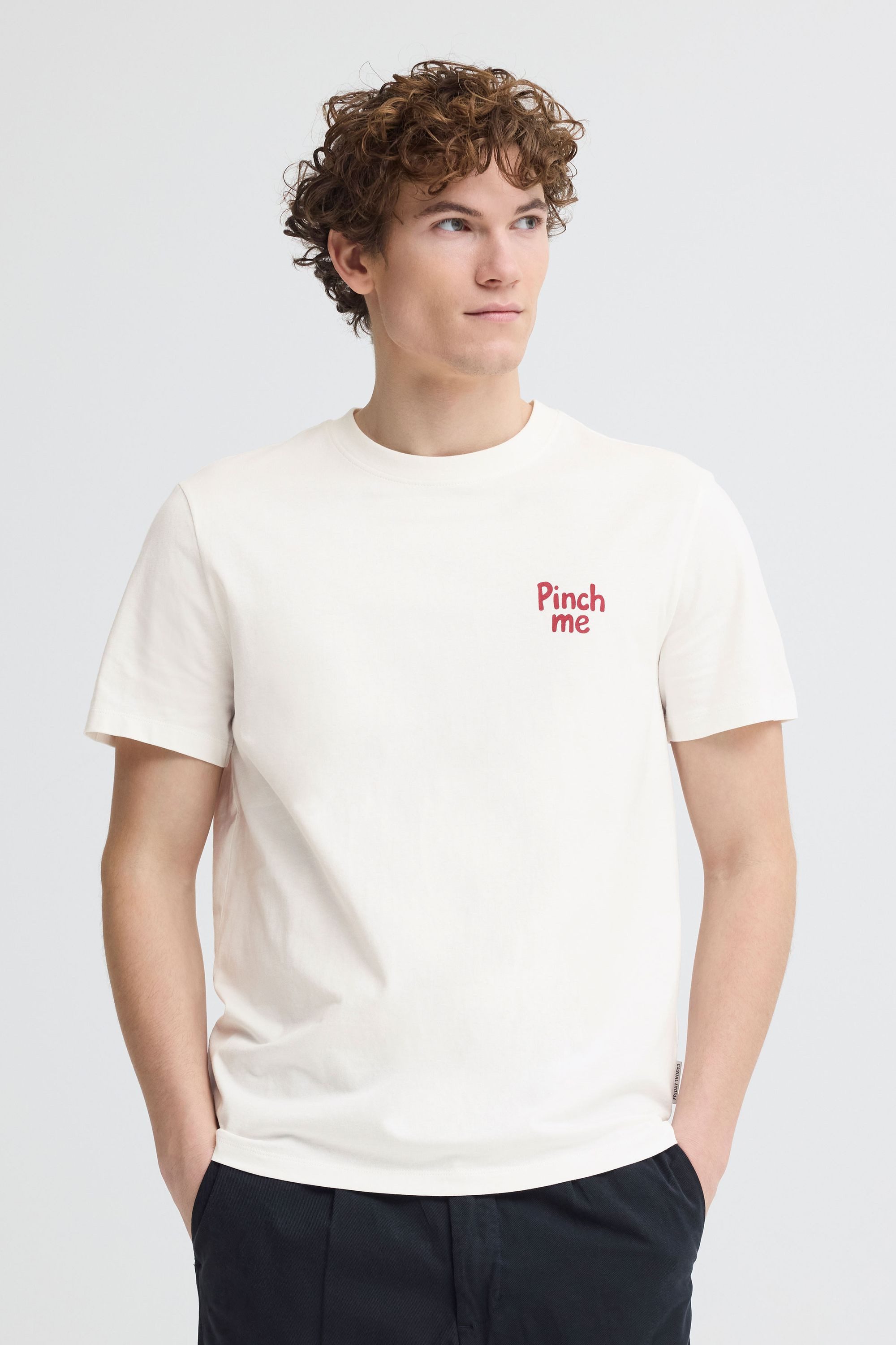 Casual Friday Rundhalsshirt CFOksvoll Klassisches T-Shirt mit Backprint