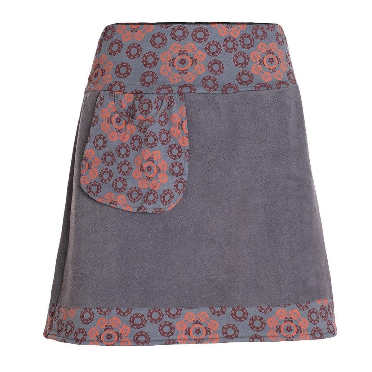 Vishes Minirock Thermorock warmer Side-Bag Damen Winterrock kurz Fleece Hip günstig online kaufen