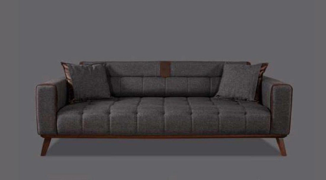 JVmoebel Sofa 3 Sitzer Luxus Neu Stoff Dreisitzer Design Wohnzimmer 3-Sitzer
