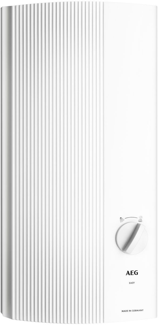AEG Haustechnik Komfort-Durchlauferhitzer DDLE EASY, elektronisch, min. 35 °C, 24 kW, einfache Temperaturwahl durch 2 Festtemperaturen 42°C und 55°C