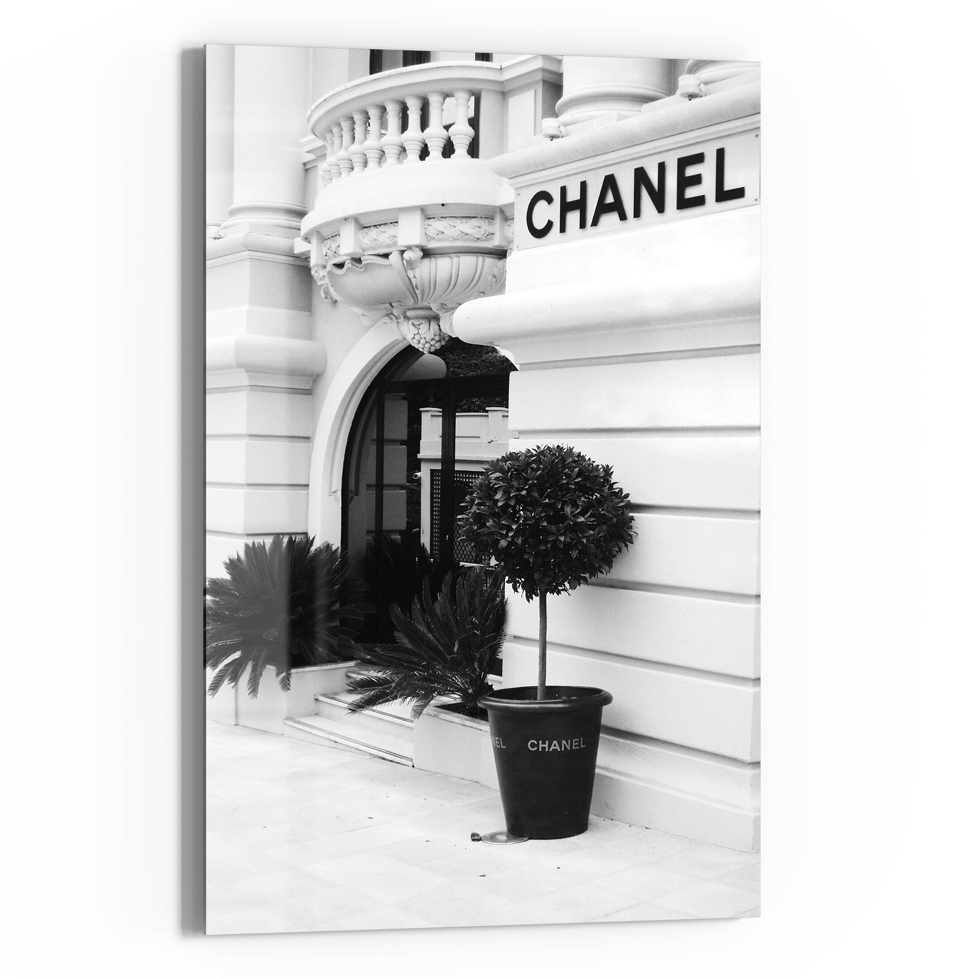 DEQOART Glasbild 'Chanel Eleganz', 'Chanel Eleganz', günstig online kaufen
