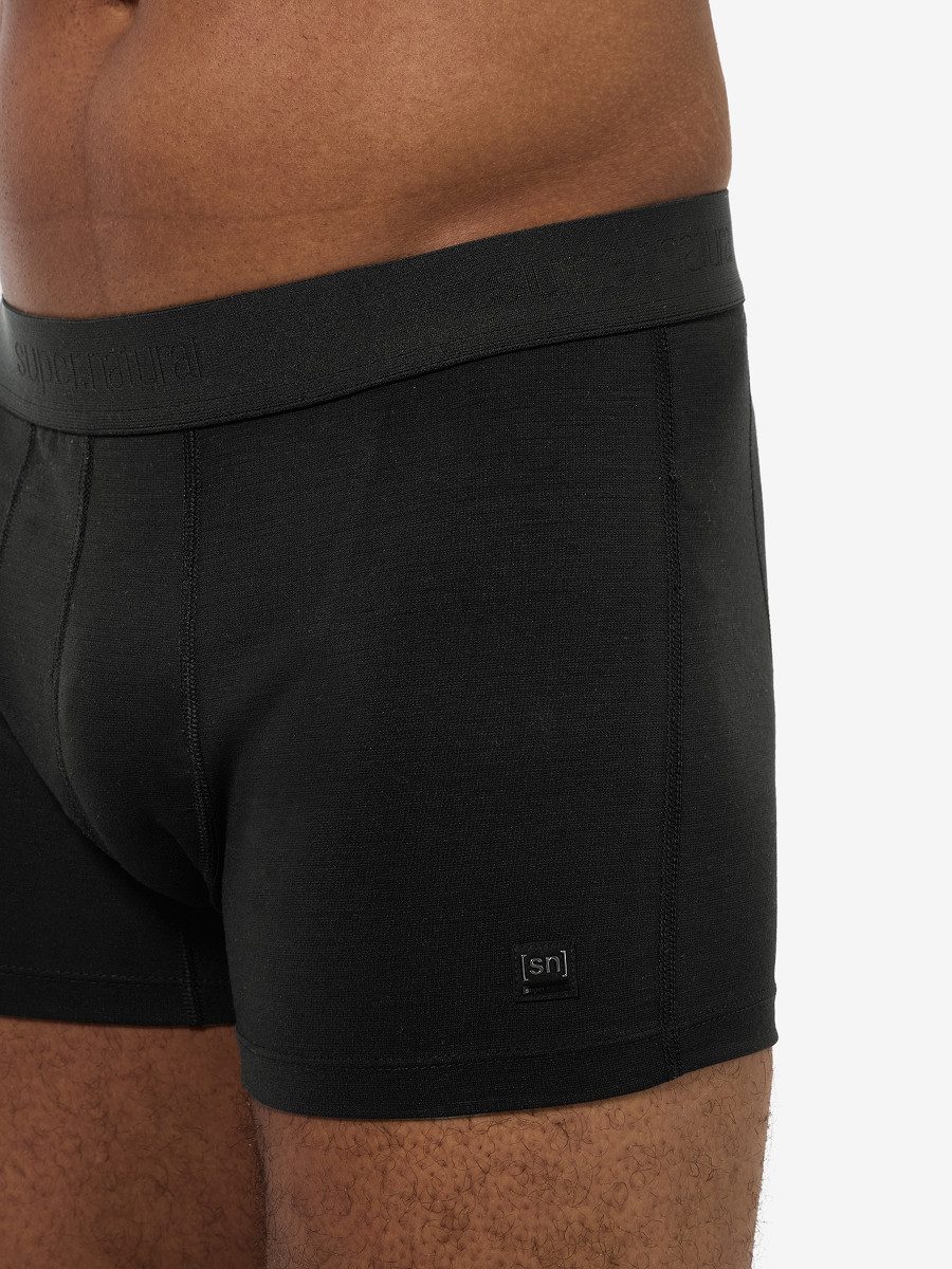SUPER.NATURAL Boxershorts für Herren, Merino M LUX BASE BOXER bietet luxeriöse Optik und Komfort