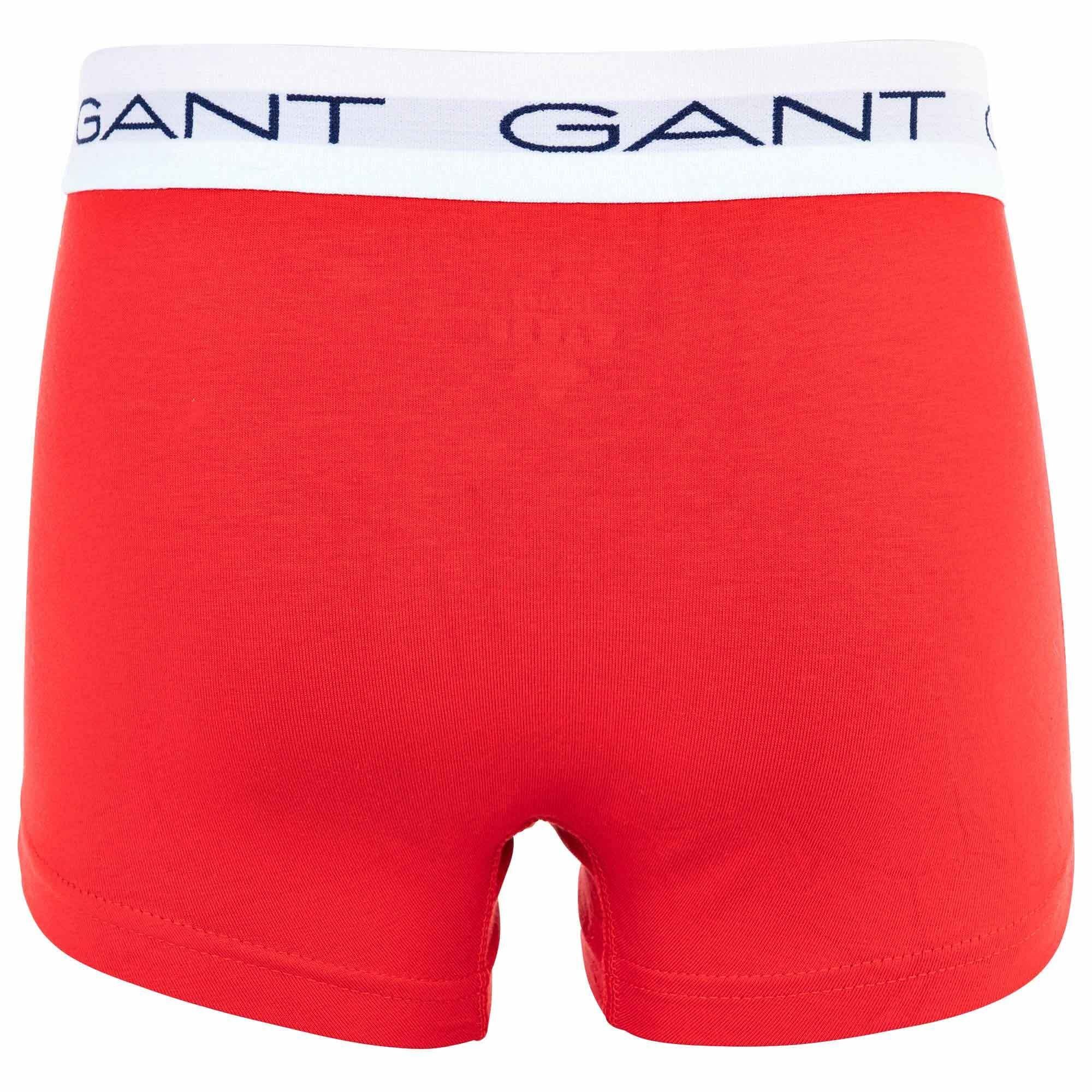 Gant Boxer Jungen Pack 3er Mehrfarbig Boxershorts, Trunks, Cotton 