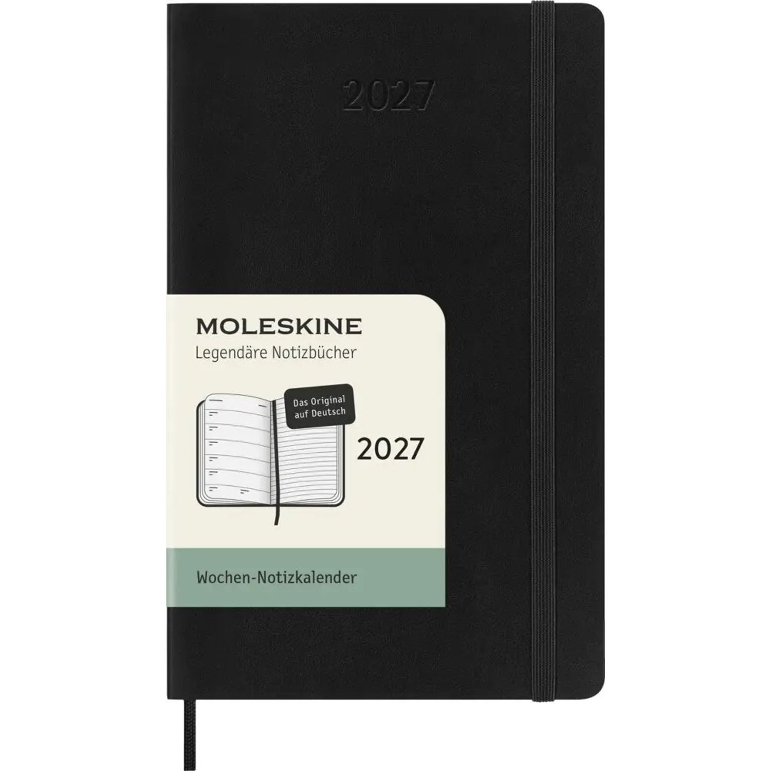 MOLESKINE Taschenkalender Moleskine 12 Monate Wochen Notizkalender Deutsch 2027, Pocket/A6, 1...