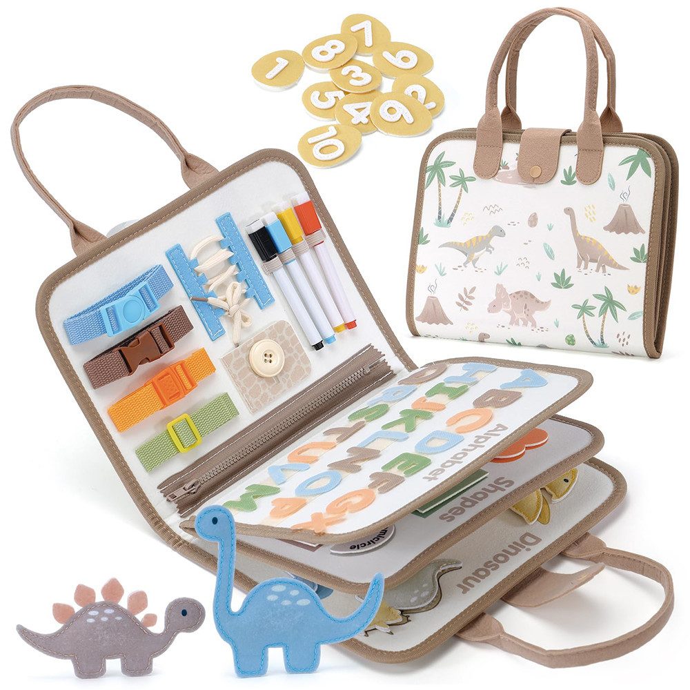 CLTYQ Lernspielzeug Montessori Busy Board,Kinder Spielzeug ab 1 2 3 4 Jahre günstig online kaufen