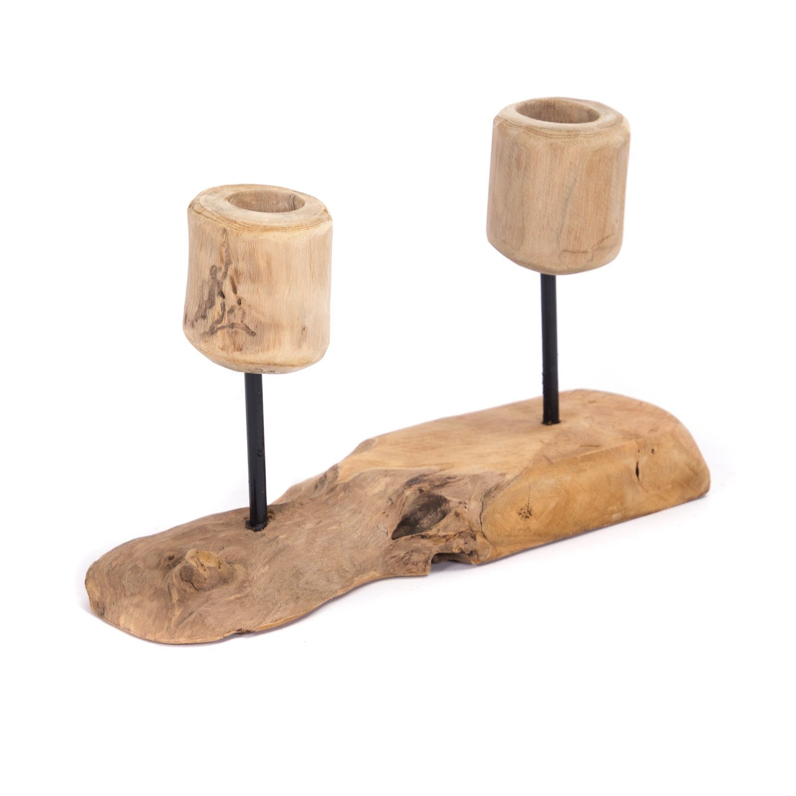 CREEDWOOD Подсвечник KERZENHALTER "2 LIGHTS", vintage Wurzelholz Подсвечник