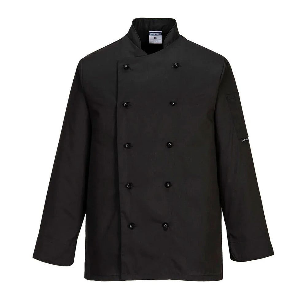 Kochjacke Portwest Somerset Kochjacke C834 Schwarz