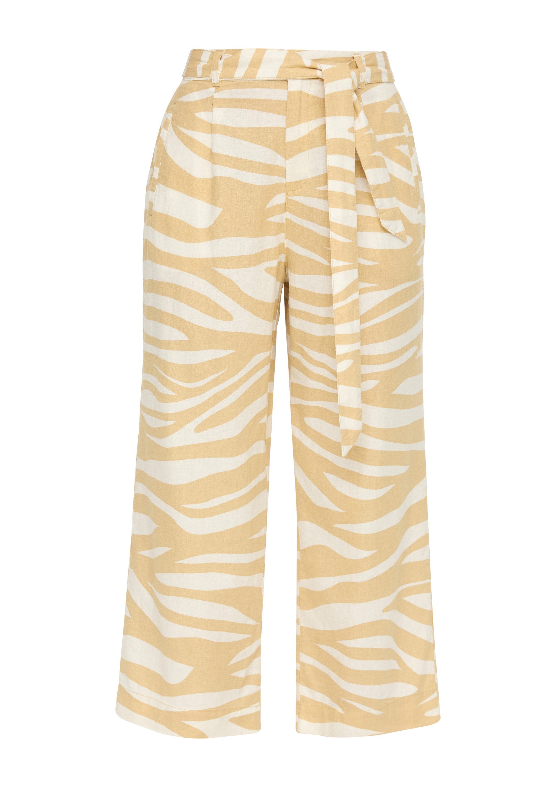 s.Oliver Culotte Hose Culotte aus Leinenmix günstig online kaufen