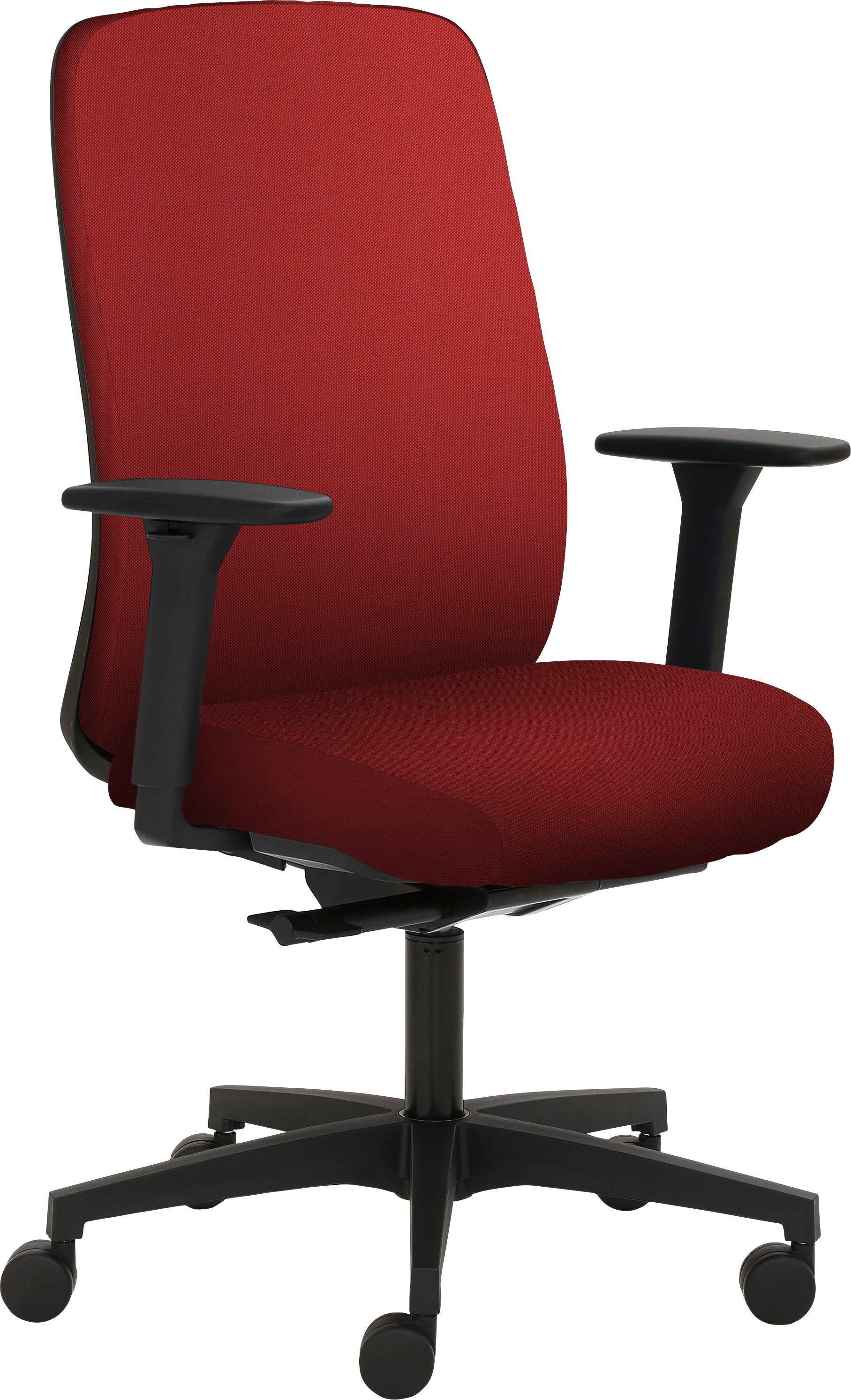 Mayer Sitzmöbel Drehstuhl 2229, 3D | Sitztiefenverstellung Kirschrot Kirschrot Armlehnen