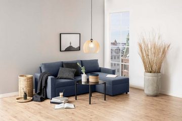 ebuy24 Schlafsofa Sander Schlafsofa mit Ottomane, Aufbewahrung und A