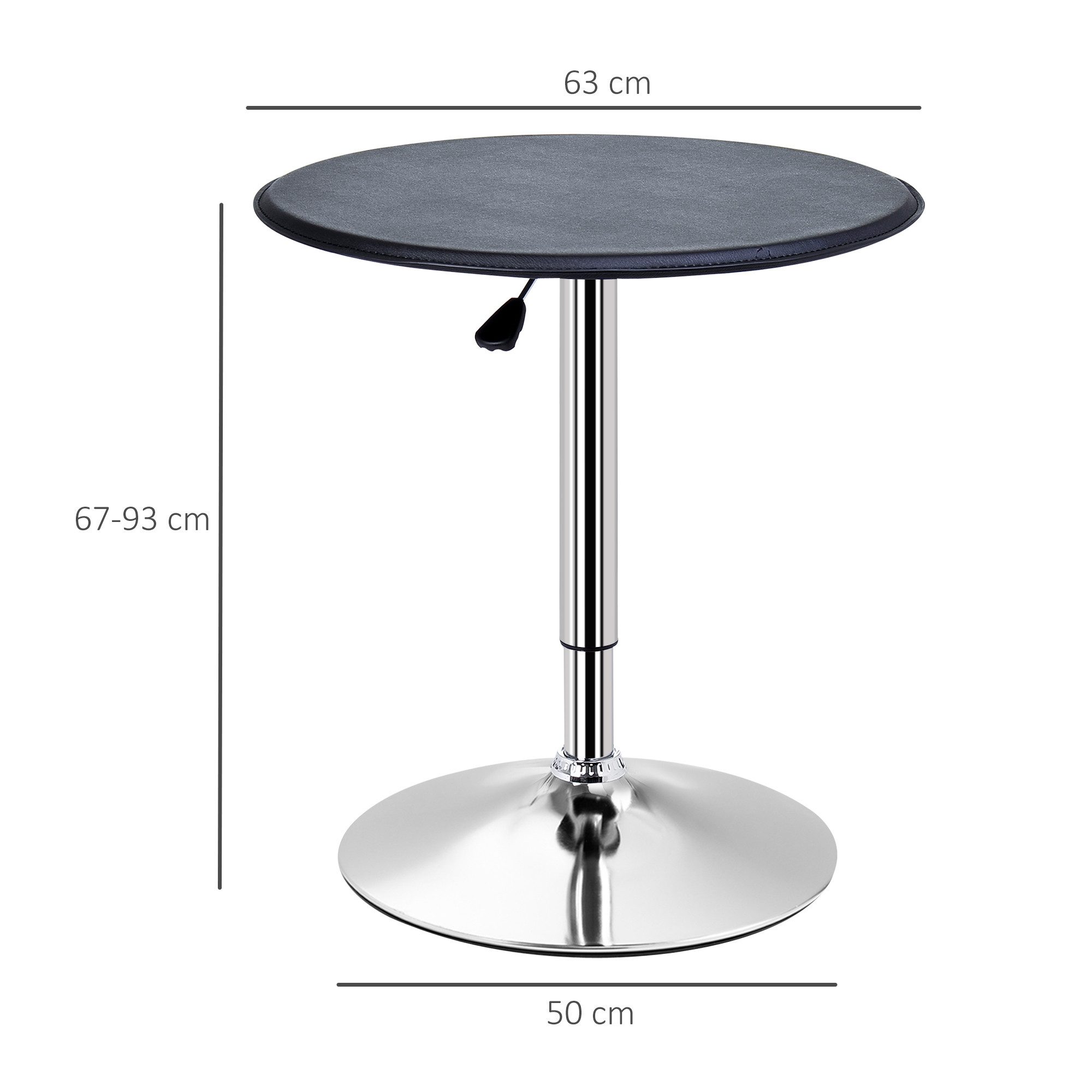 HOMCOM Bartisch Esstisch Tresentisch, für Wohnzimmer, Esszimmer (Stehtisch, 1-St., Bartisch), Leicht zu reinigen