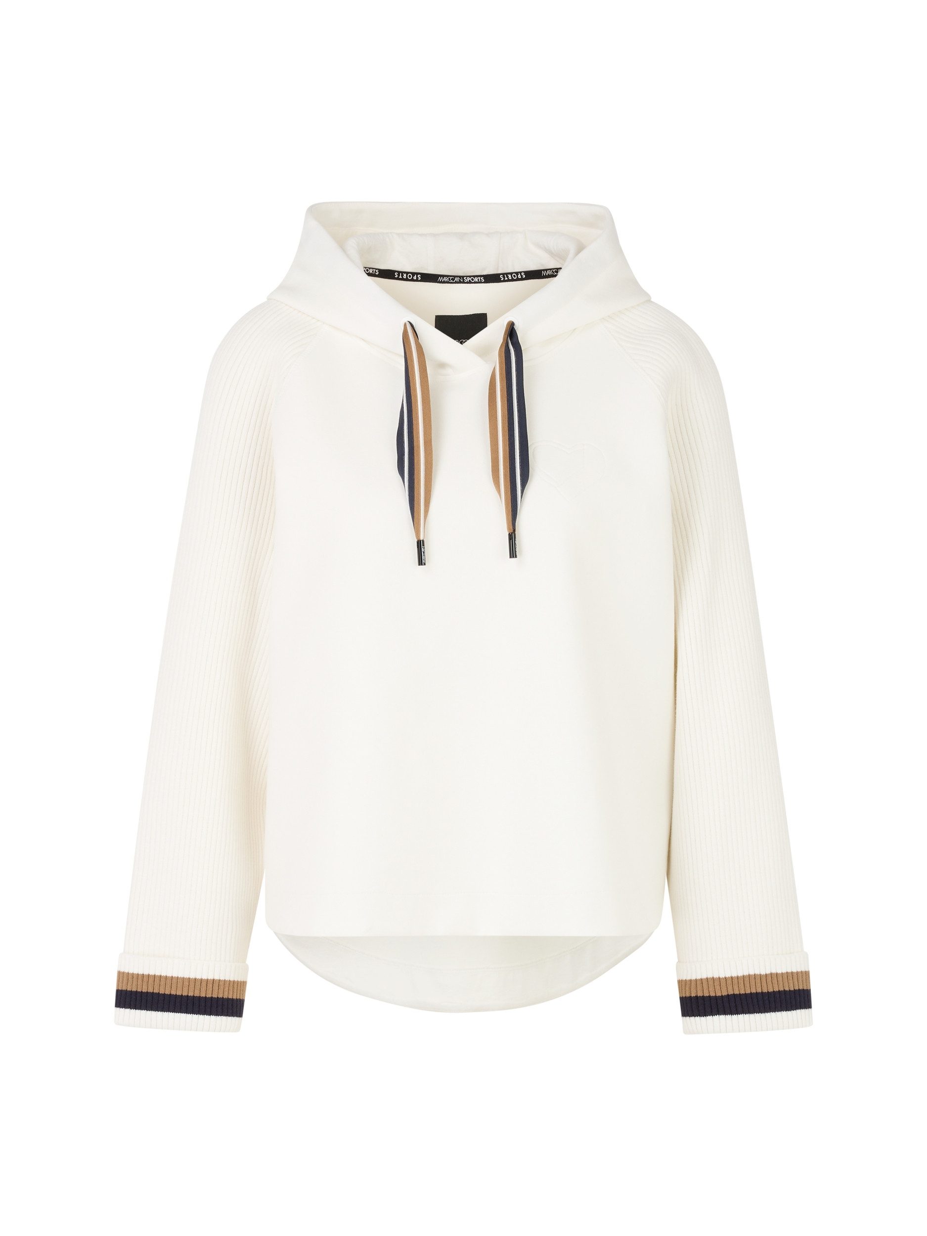 Marc Cain Sports Sweatshirt Off White With Large Letter Detail QS 44.03 J25 110