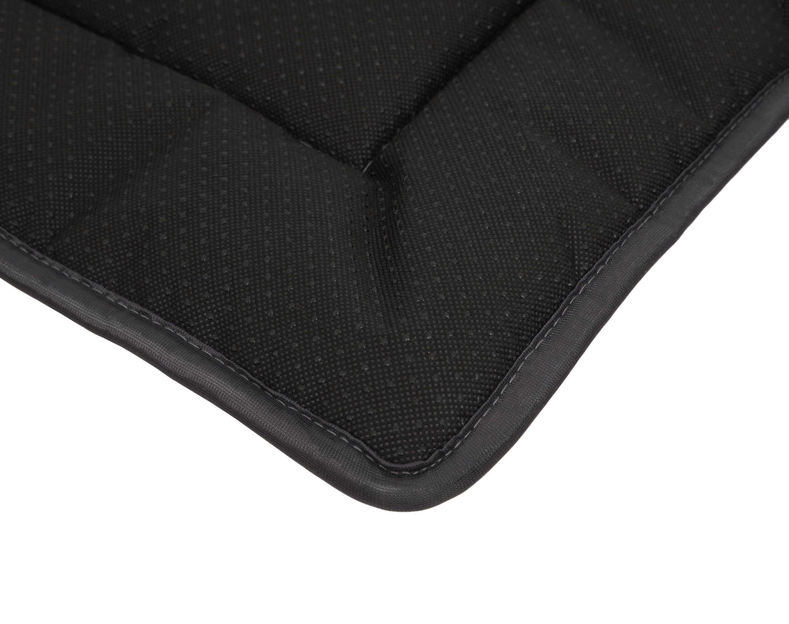 Spetebo Hundematte Plüsch Haustiermatte waschbar 60 x 40 cm, Polyester, grau Hundebett mit rutschfester Unterseite – Bild 5 von 5