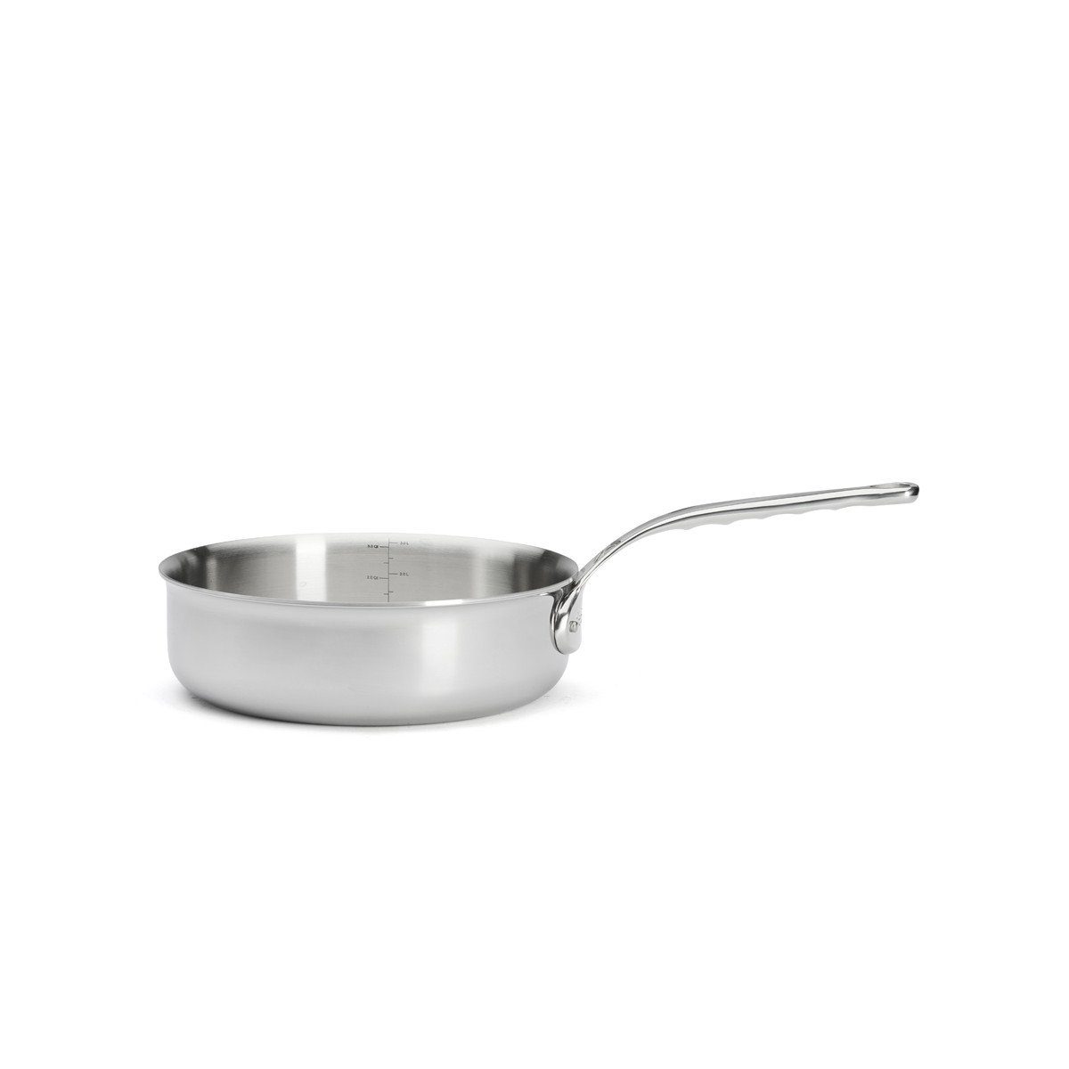 de Buyer Sauteuse Affinity, gerade 24 cm / 3,0 L - Edelstahl-Mehrschichtmaterial